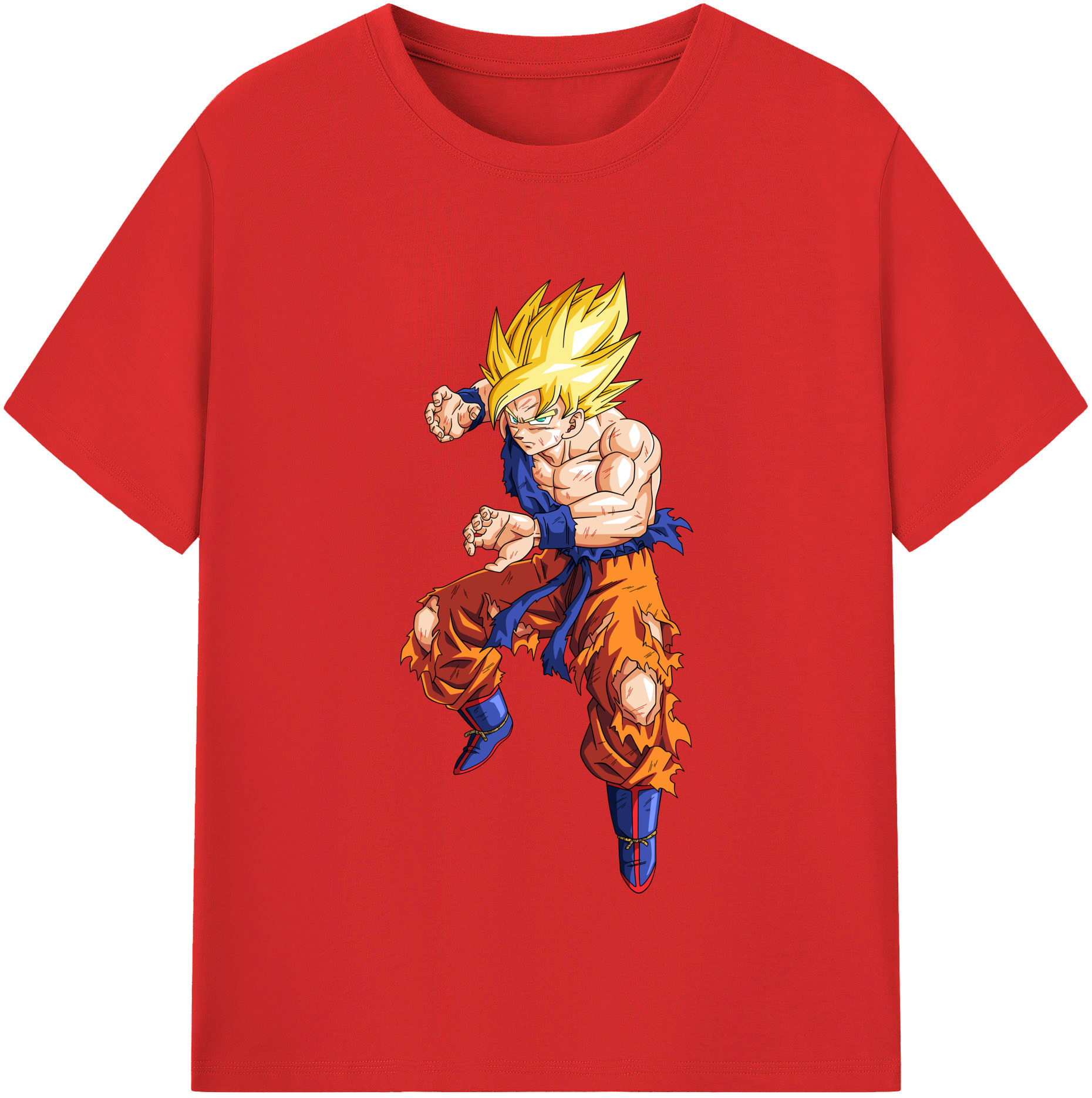 （画像用） ドラゴンボール 孫悟空（そん ごくう）Son Goku カカロット DRAGON BALL Kakarotto 綿100％半袖Tシャツ（フロントプリント）