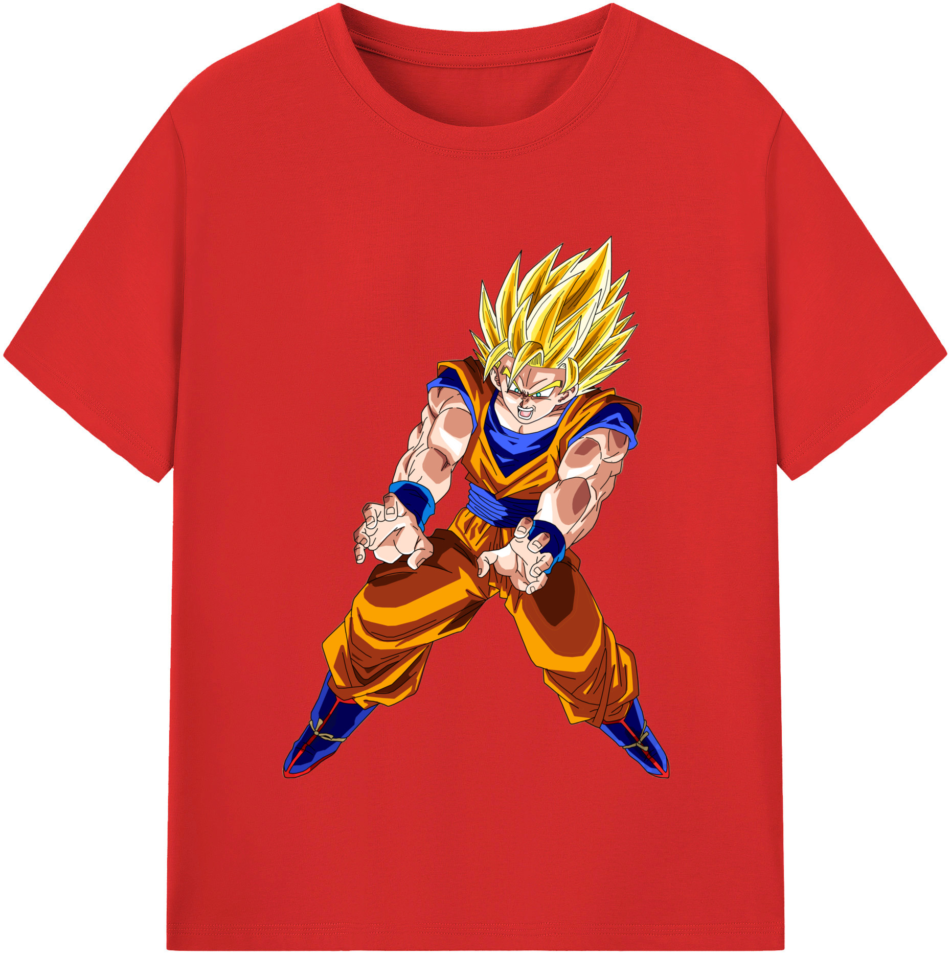 （画像用） ドラゴンボール 孫悟空（そん ごくう）Son Goku カカロット DRAGON BALL Kakarotto 綿100％半袖Tシャツ（フロントプリント）