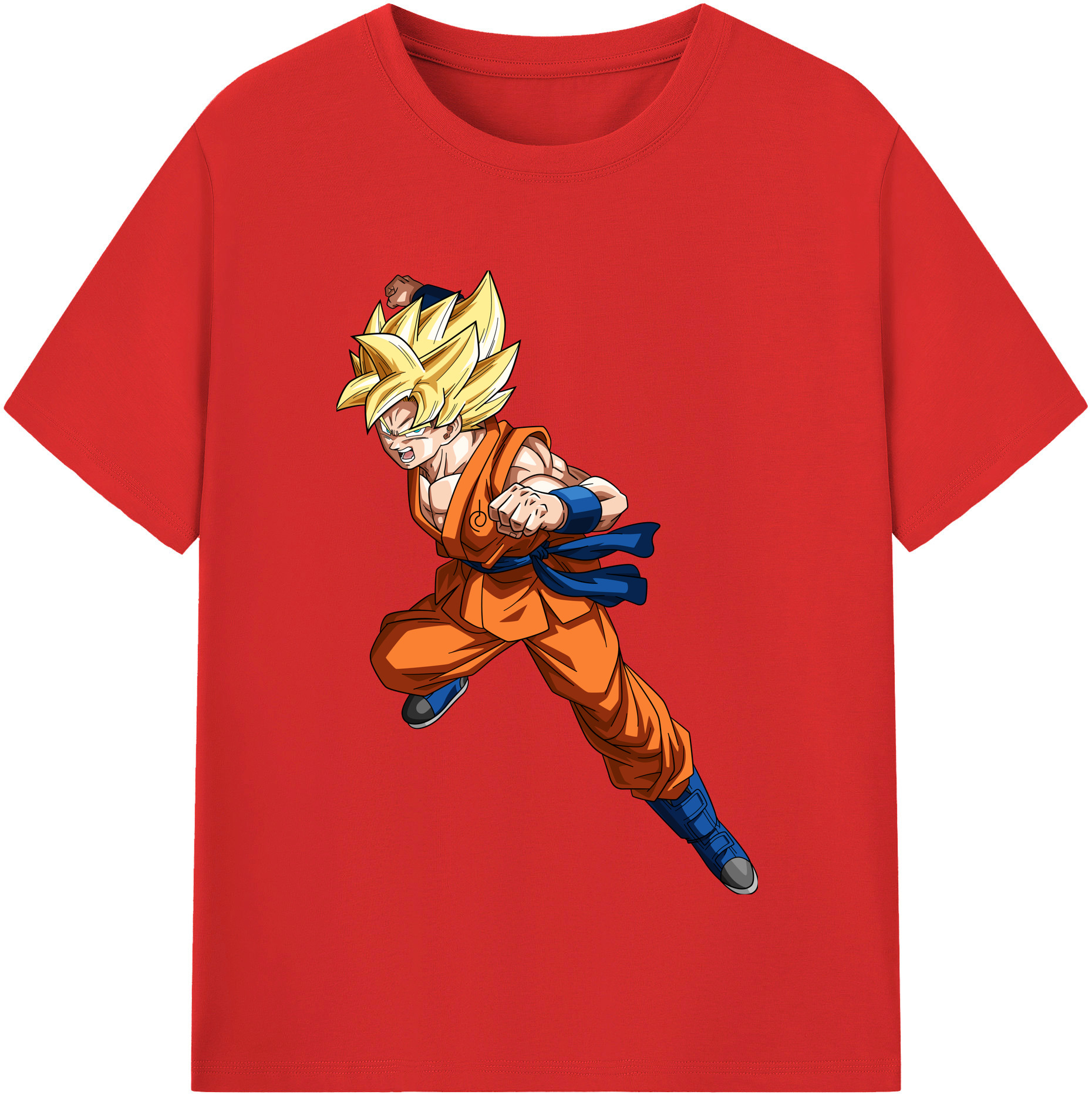 （画像用） ドラゴンボール 孫悟空（そん ごくう）Son Goku カカロット DRAGON BALL Kakarotto 綿100％半袖Tシャツ（フロントプリント）