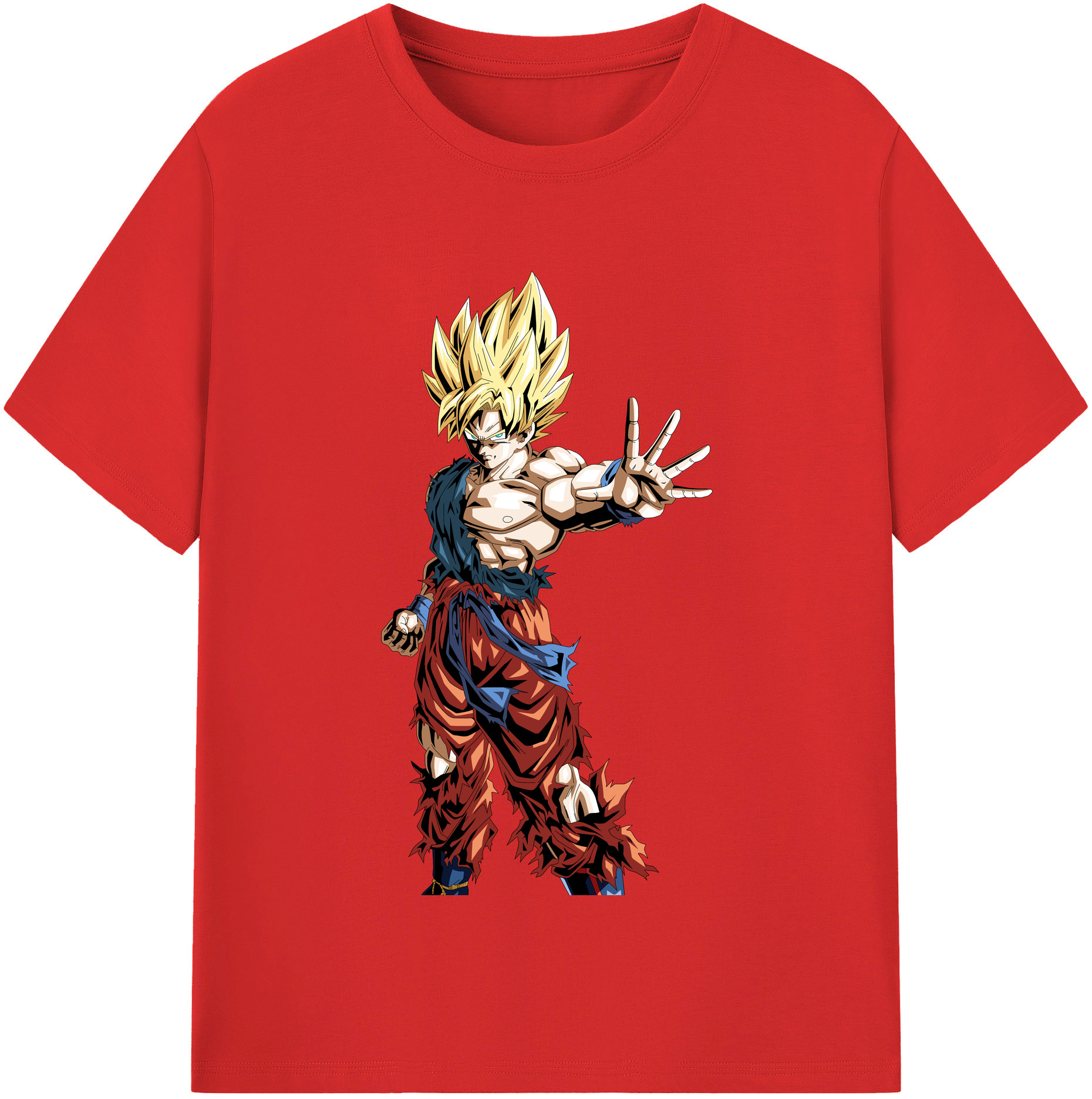 （画像用） ドラゴンボール 孫悟空（そん ごくう）Son Goku カカロット DRAGON BALL Kakarotto 綿100％半袖Tシャツ（フロントプリント）