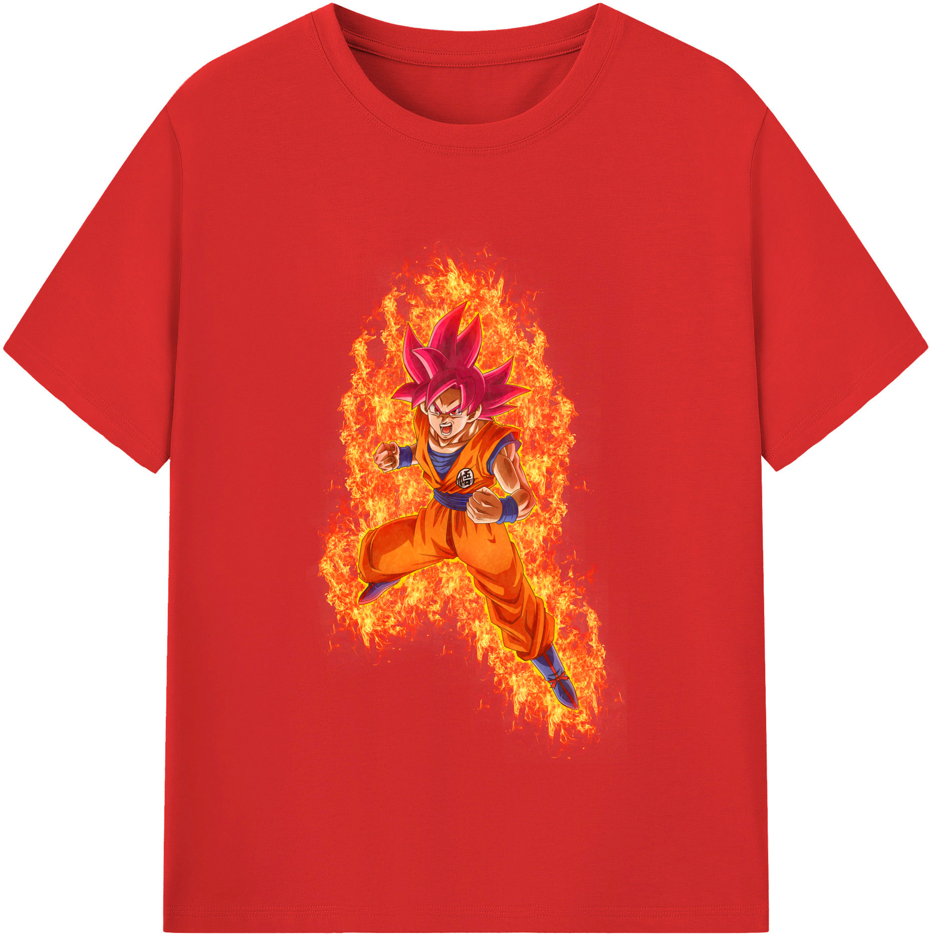 （画像用） ドラゴンボール 孫悟空（そん ごくう）Son Goku カカロット DRAGON BALL Kakarotto 綿100％半袖Tシャツ（フロントプリント）