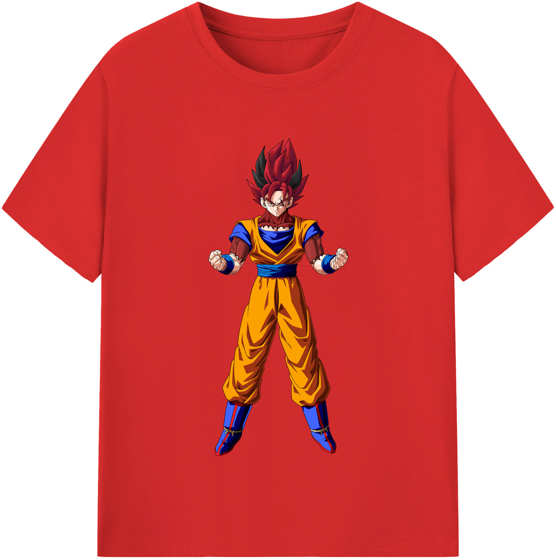 （画像用） ドラゴンボール 孫悟空（そん ごくう）Son Goku カカロット DRAGON BALL Kakarotto 綿100％半袖Tシャツ（フロントプリント）