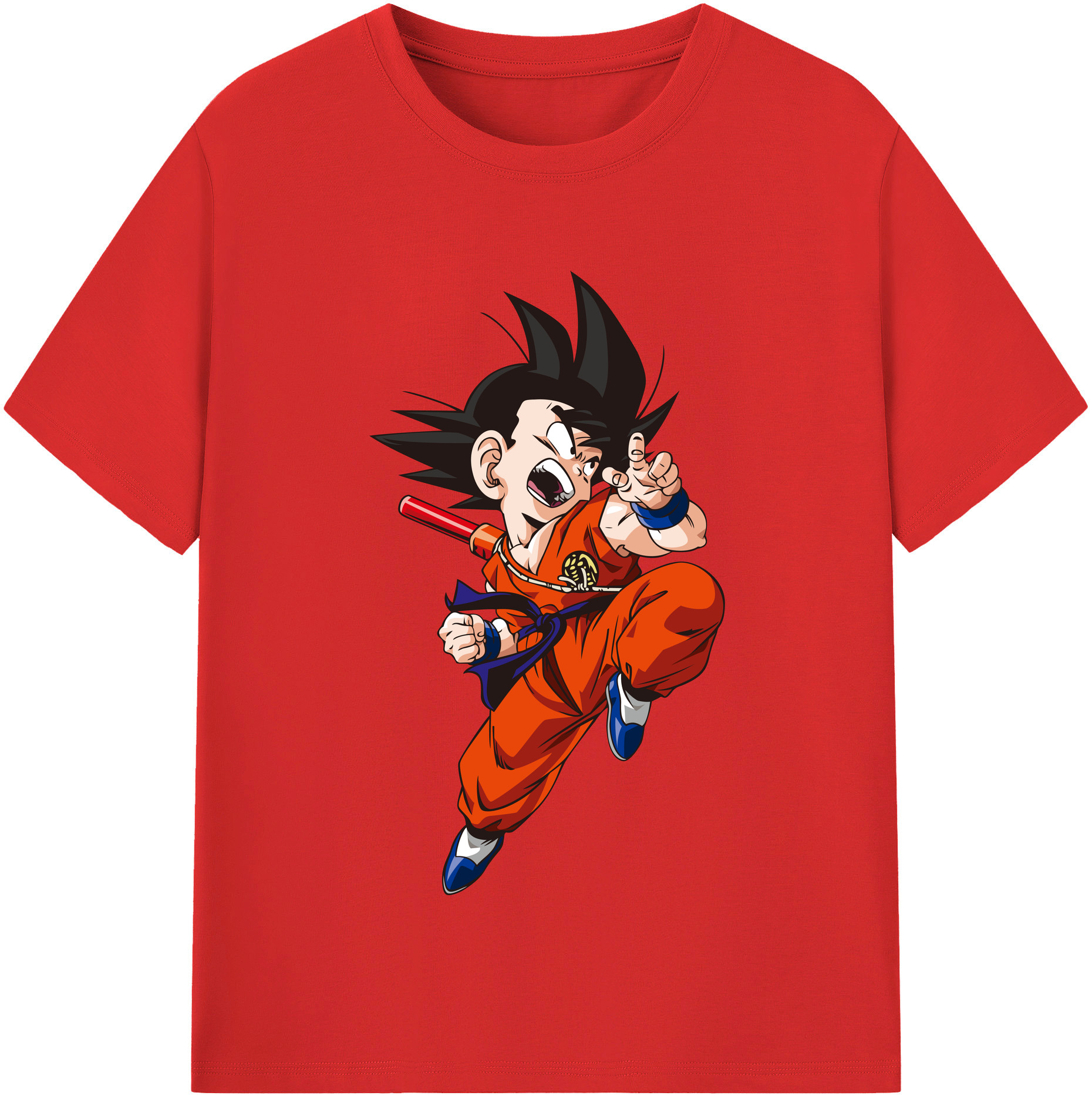 （画像用） ドラゴンボール 孫悟空（そん ごくう）Son Goku カカロット DRAGON BALL Kakarotto 綿100％半袖Tシャツ（フロントプリント）