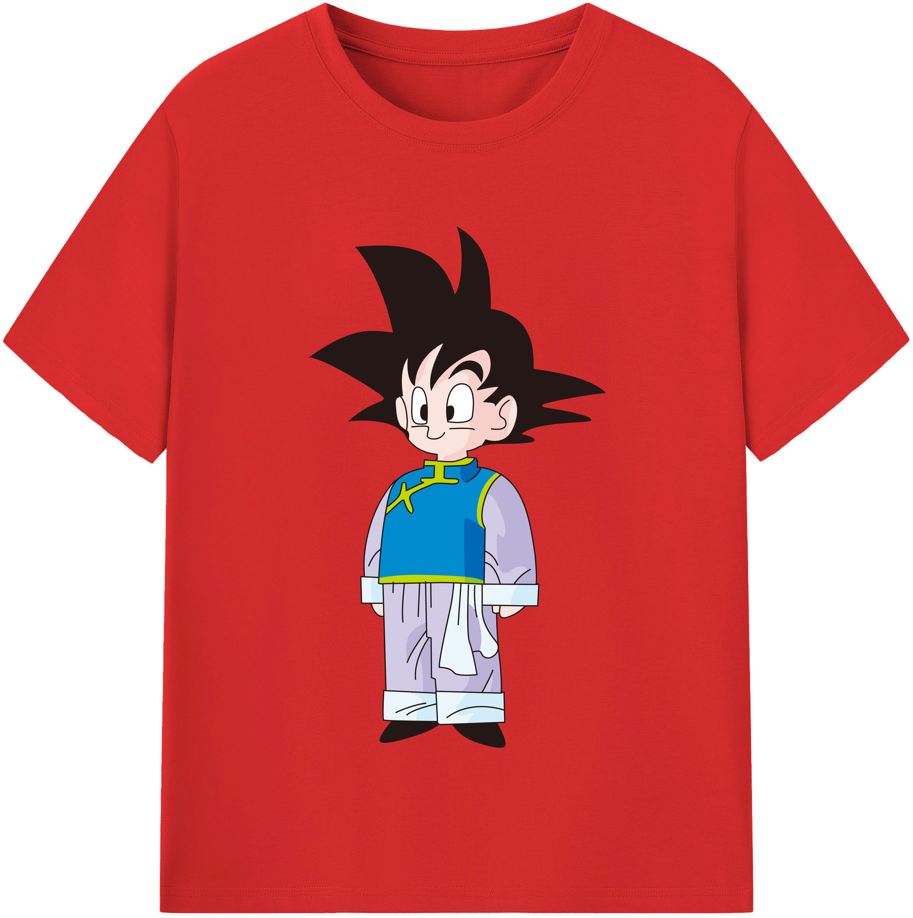 （画像用） ドラゴンボール 孫悟空（そん ごくう）Son Goku カカロット DRAGON BALL Kakarotto 綿100％半袖Tシャツ（フロントプリント）