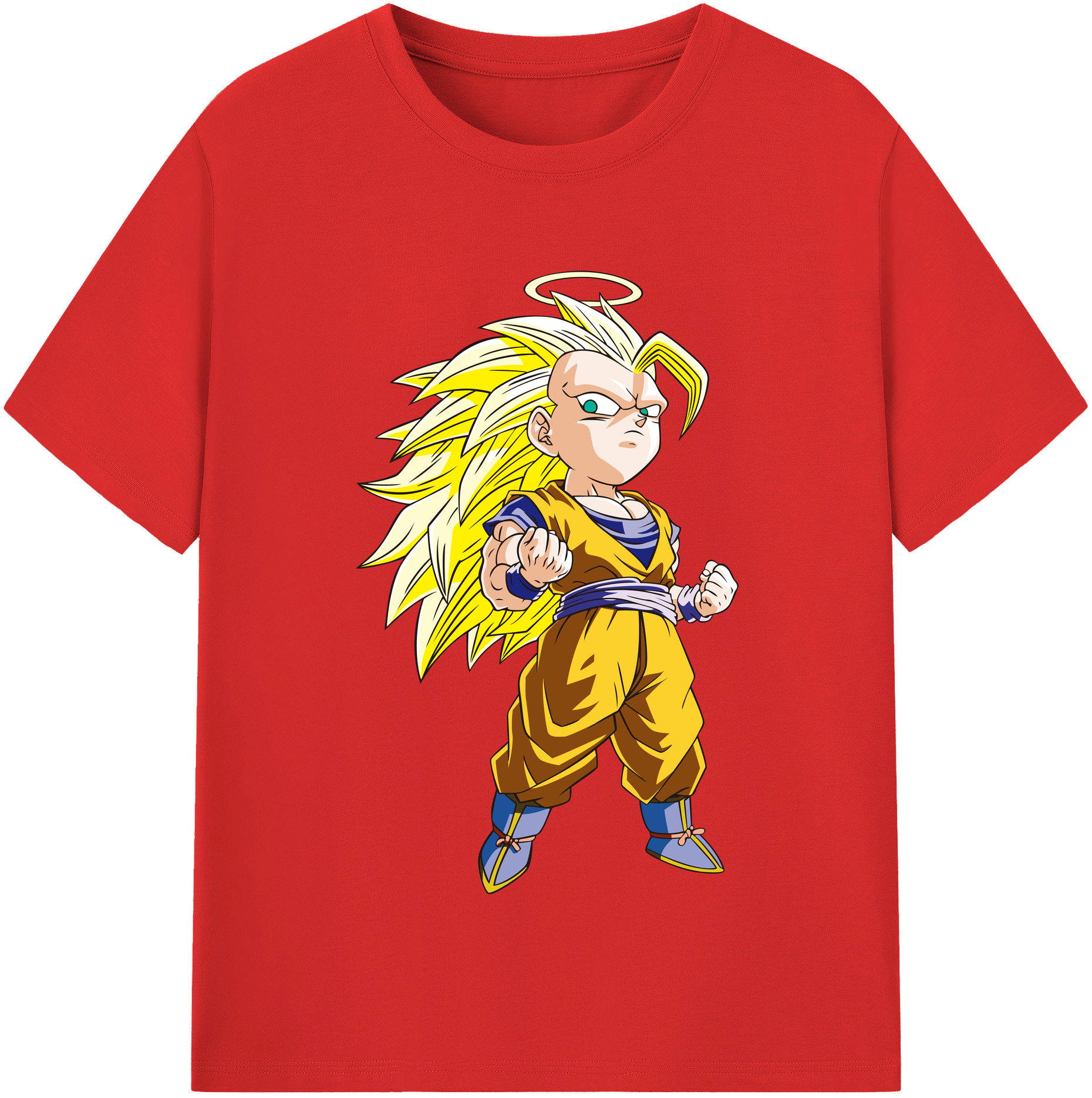 （画像用） ドラゴンボール 孫悟空（そん ごくう）Son Goku カカロット DRAGON BALL Kakarotto 綿100％半袖Tシャツ（フロントプリント）