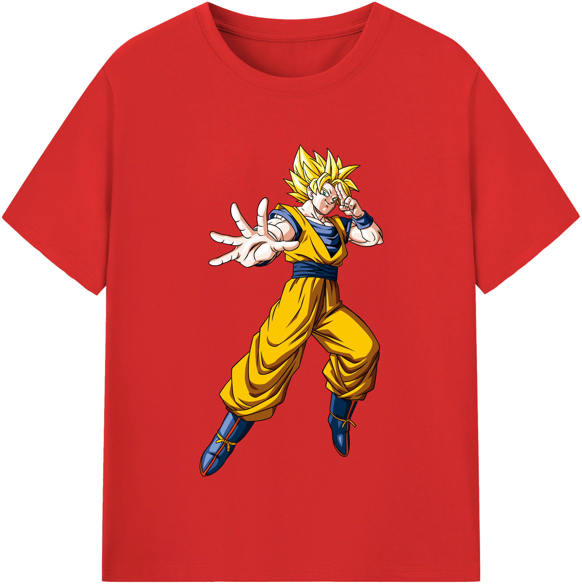 （画像用） ドラゴンボール 孫悟空（そん ごくう）Son Goku カカロット DRAGON BALL Kakarotto 綿100％半袖Tシャツ（フロントプリント）