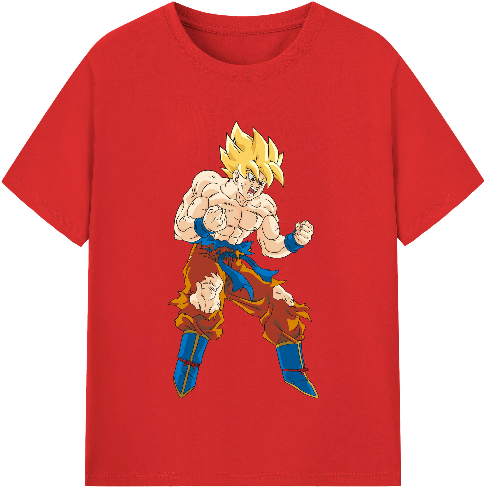 （画像用） ドラゴンボール 孫悟空（そん ごくう）Son Goku カカロット DRAGON BALL Kakarotto 綿100％半袖Tシャツ（フロントプリント）