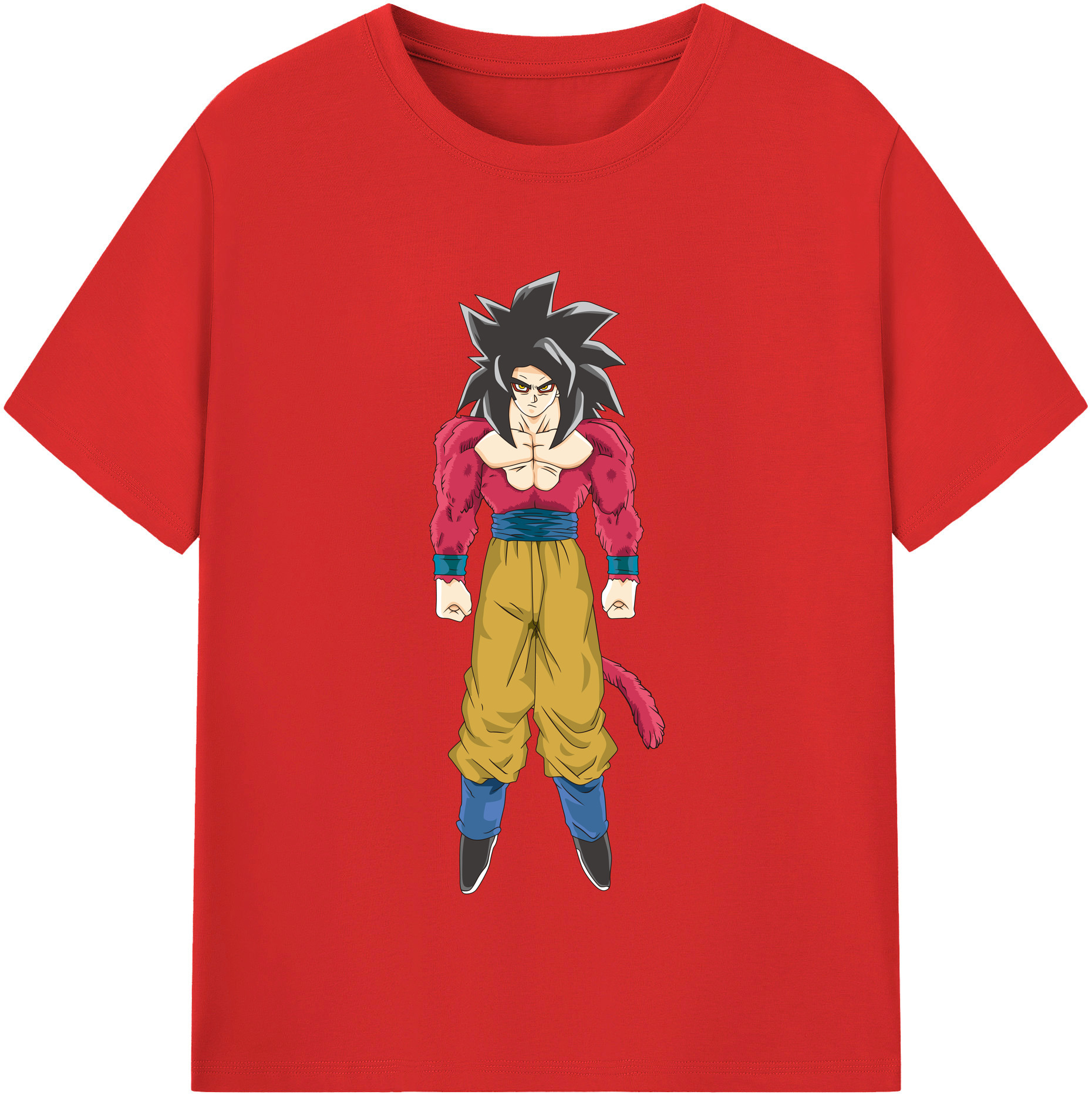 （画像用） ドラゴンボール 孫悟空（そん ごくう）Son Goku カカロット DRAGON BALL Kakarotto 綿100％半袖Tシャツ（フロントプリント）