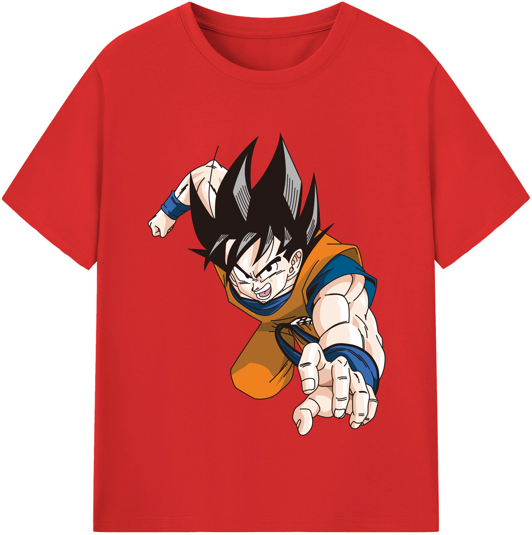 （画像用） ドラゴンボール 孫悟空（そん ごくう）Son Goku カカロット DRAGON BALL Kakarotto 綿100％半袖Tシャツ（フロントプリント）