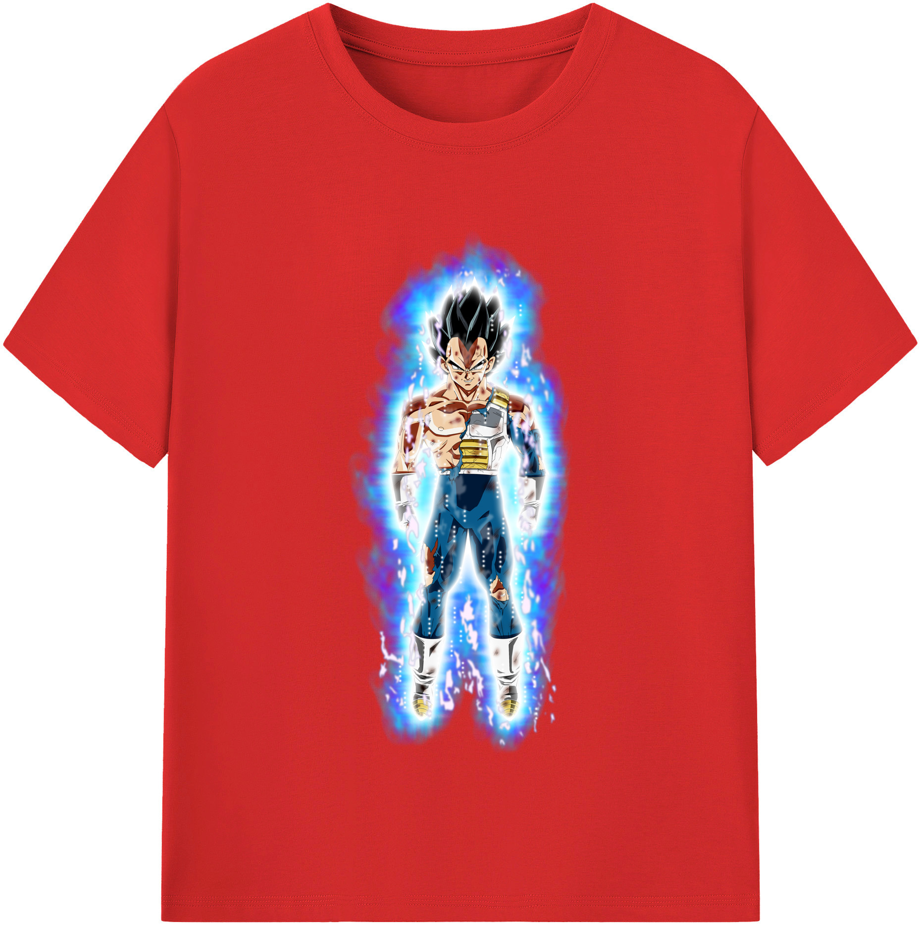 （画像用） ドラゴンボール ベジータ四世（Bejīta Yonsei）DRAGON BALL Vegeta IV 綿100％半袖Tシャツ（フロントプリント）