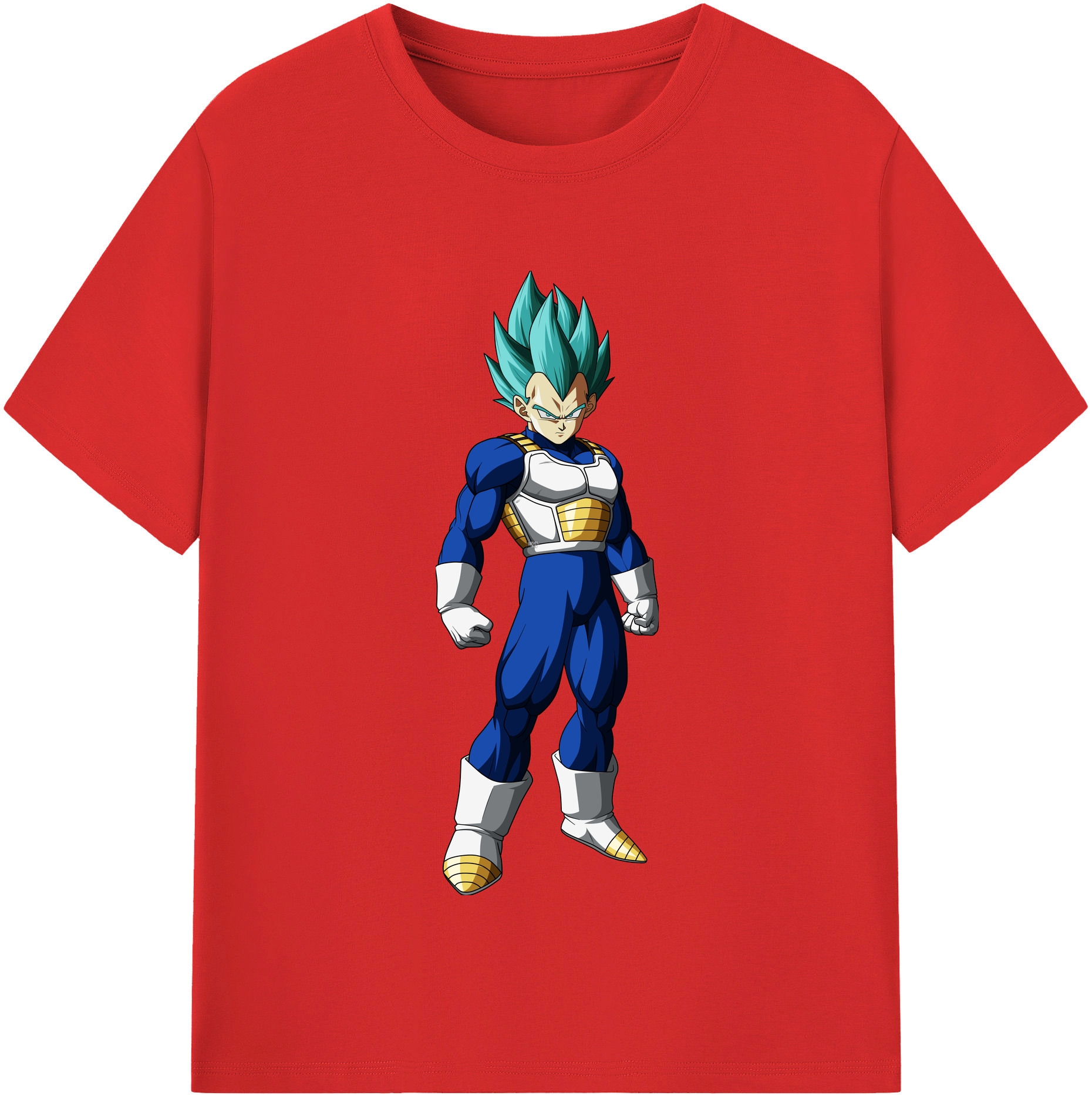（画像用） ドラゴンボール ベジータ四世（Bejīta Yonsei）DRAGON BALL Vegeta IV 綿100％半袖Tシャツ（フロントプリント）