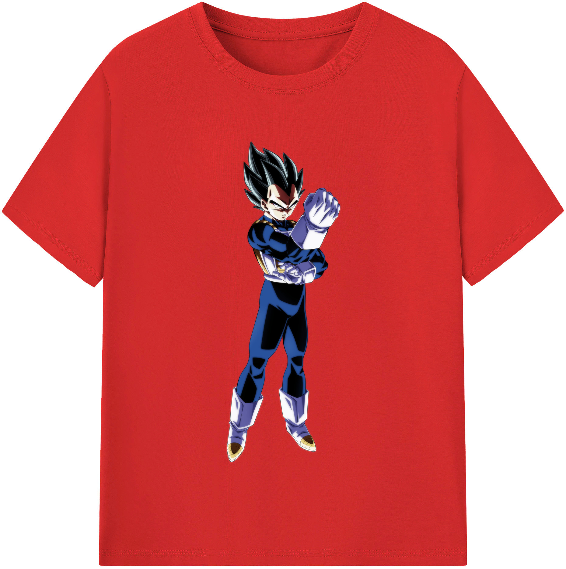 （画像用） ドラゴンボール ベジータ四世（Bejīta Yonsei）DRAGON BALL Vegeta IV 綿100％半袖Tシャツ（フロントプリント）
