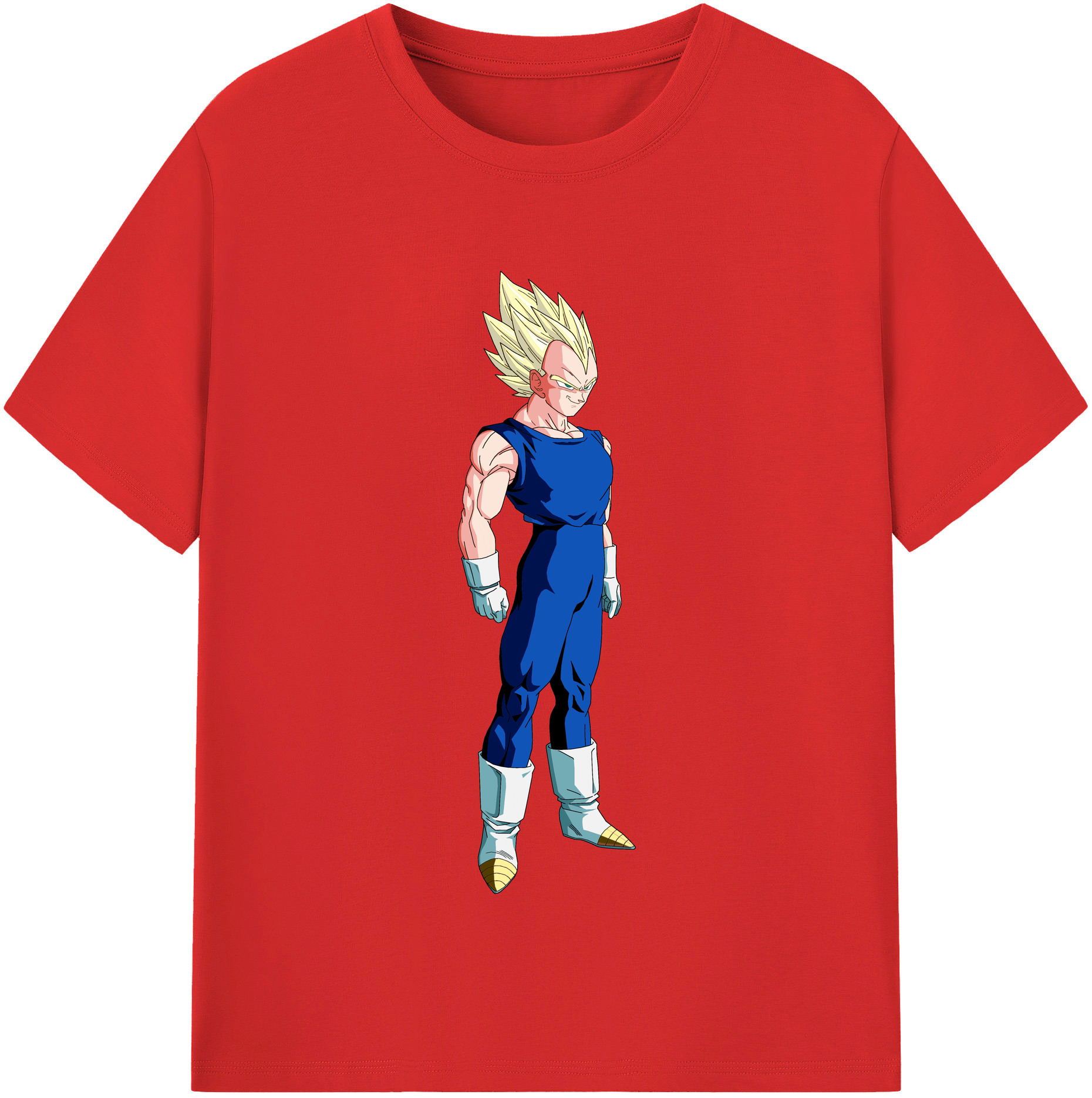 （画像用） ドラゴンボール ベジータ四世（Bejīta Yonsei）DRAGON BALL Vegeta IV 綿100％半袖Tシャツ（フロントプリント）