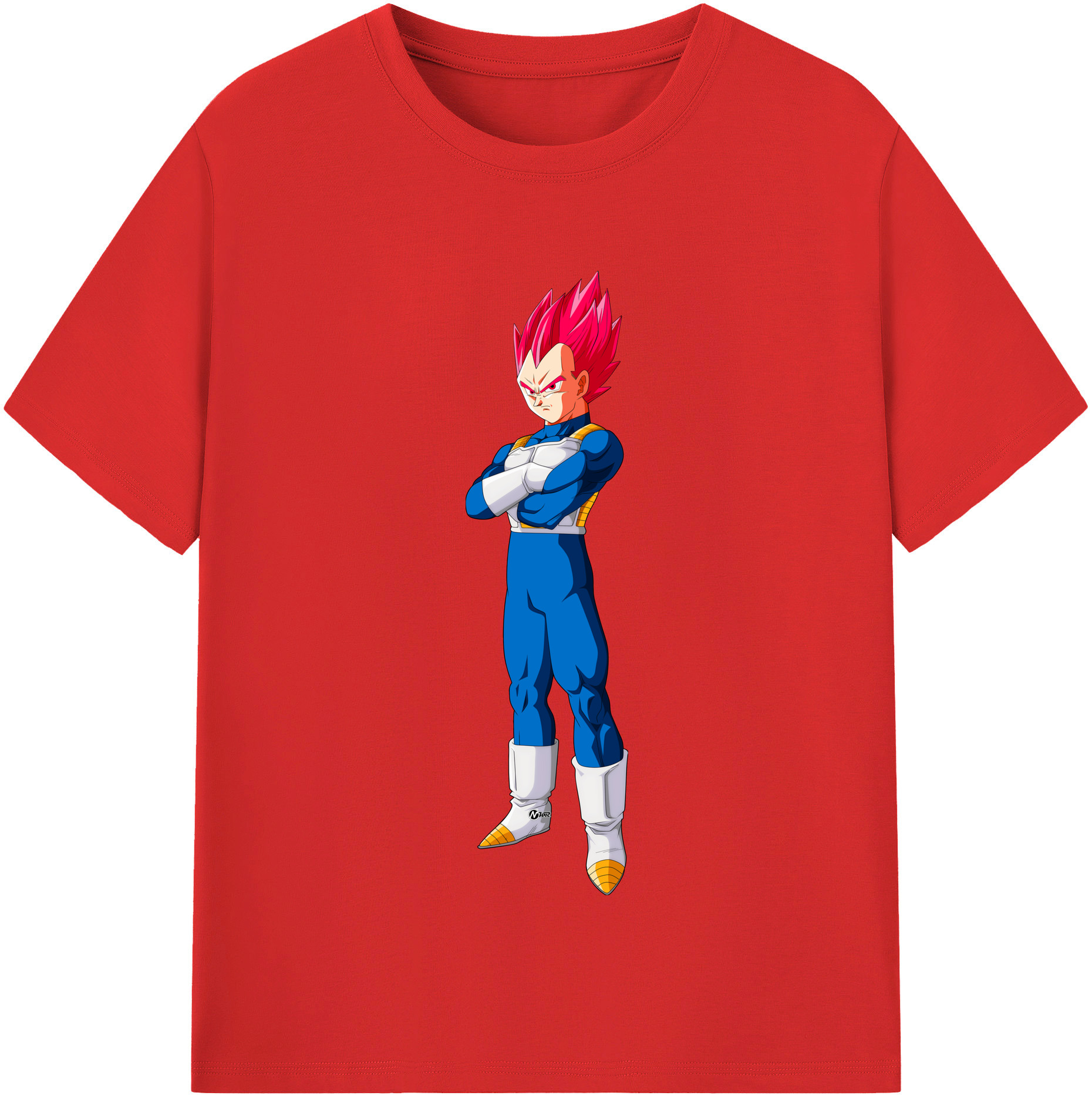 （画像用） ドラゴンボール ベジータ四世（Bejīta Yonsei）DRAGON BALL Vegeta IV 綿100％半袖Tシャツ（フロントプリント）