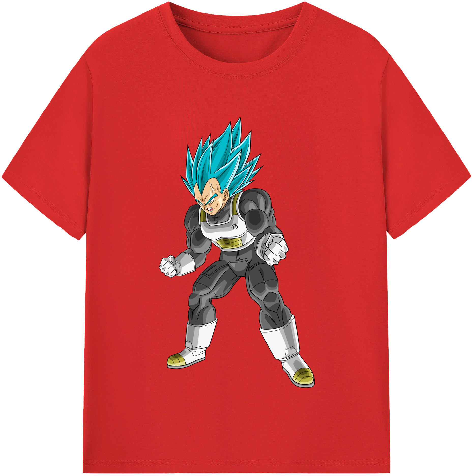 （画像用） ドラゴンボール ベジータ四世（Bejīta Yonsei）DRAGON BALL Vegeta IV 綿100％半袖Tシャツ（フロントプリント）
