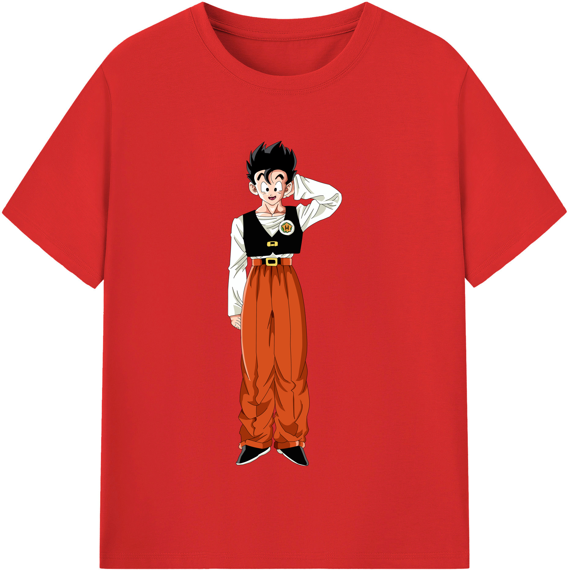 （画像用） ドラゴンボール 孫 悟飯（そんごはん）DRAGON BALL Son Gohan 綿100％半袖Tシャツ（フロントプリント）