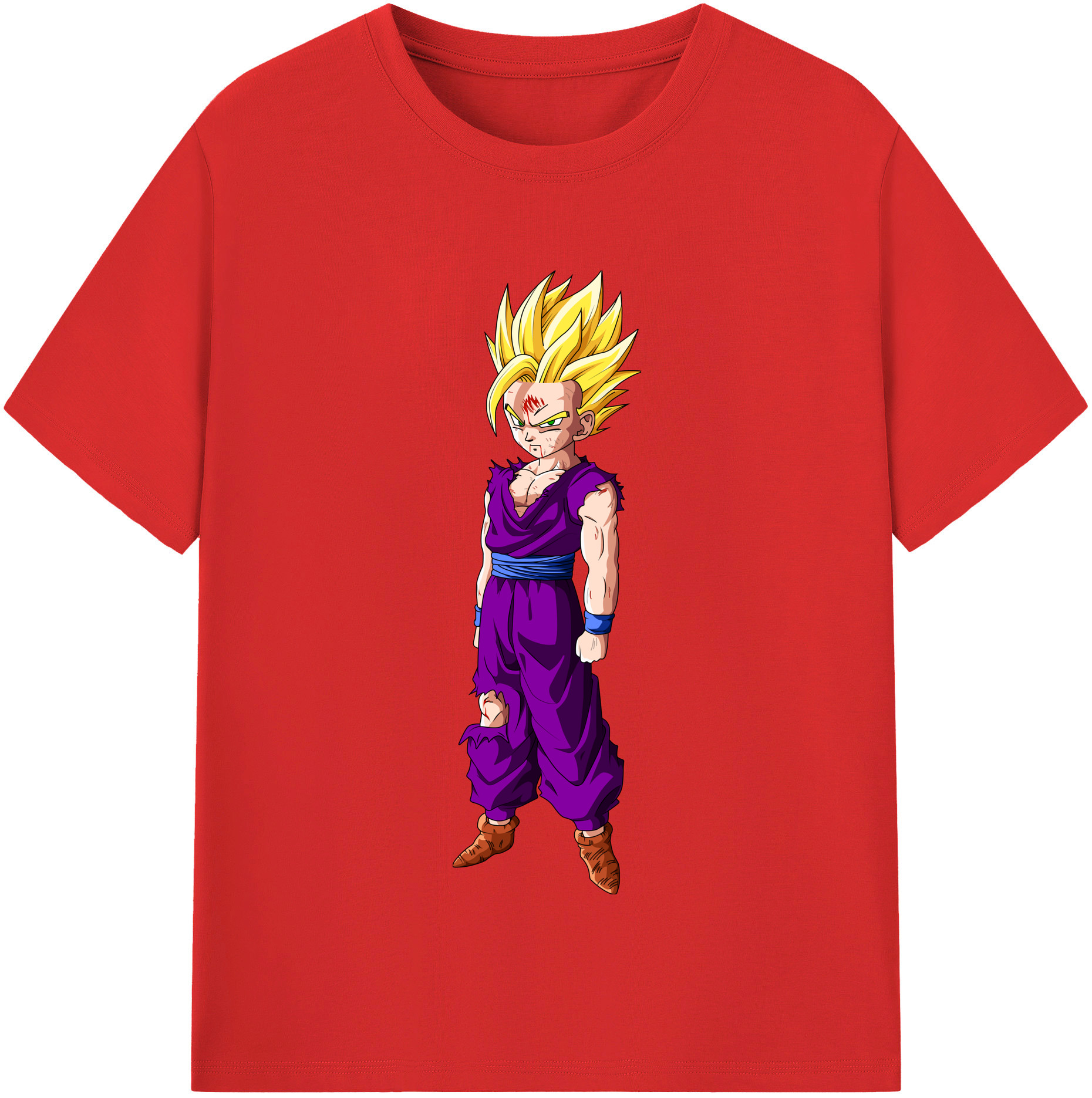 （画像用） ドラゴンボール 孫 悟飯（そんごはん）DRAGON BALL Son Gohan 綿100％半袖Tシャツ（フロントプリント）