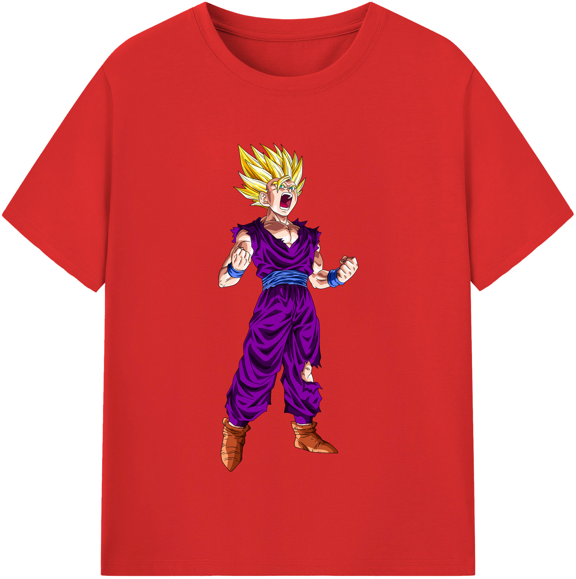 （画像用） ドラゴンボール 孫 悟飯（そんごはん）DRAGON BALL Son Gohan 綿100％半袖Tシャツ（フロントプリント）