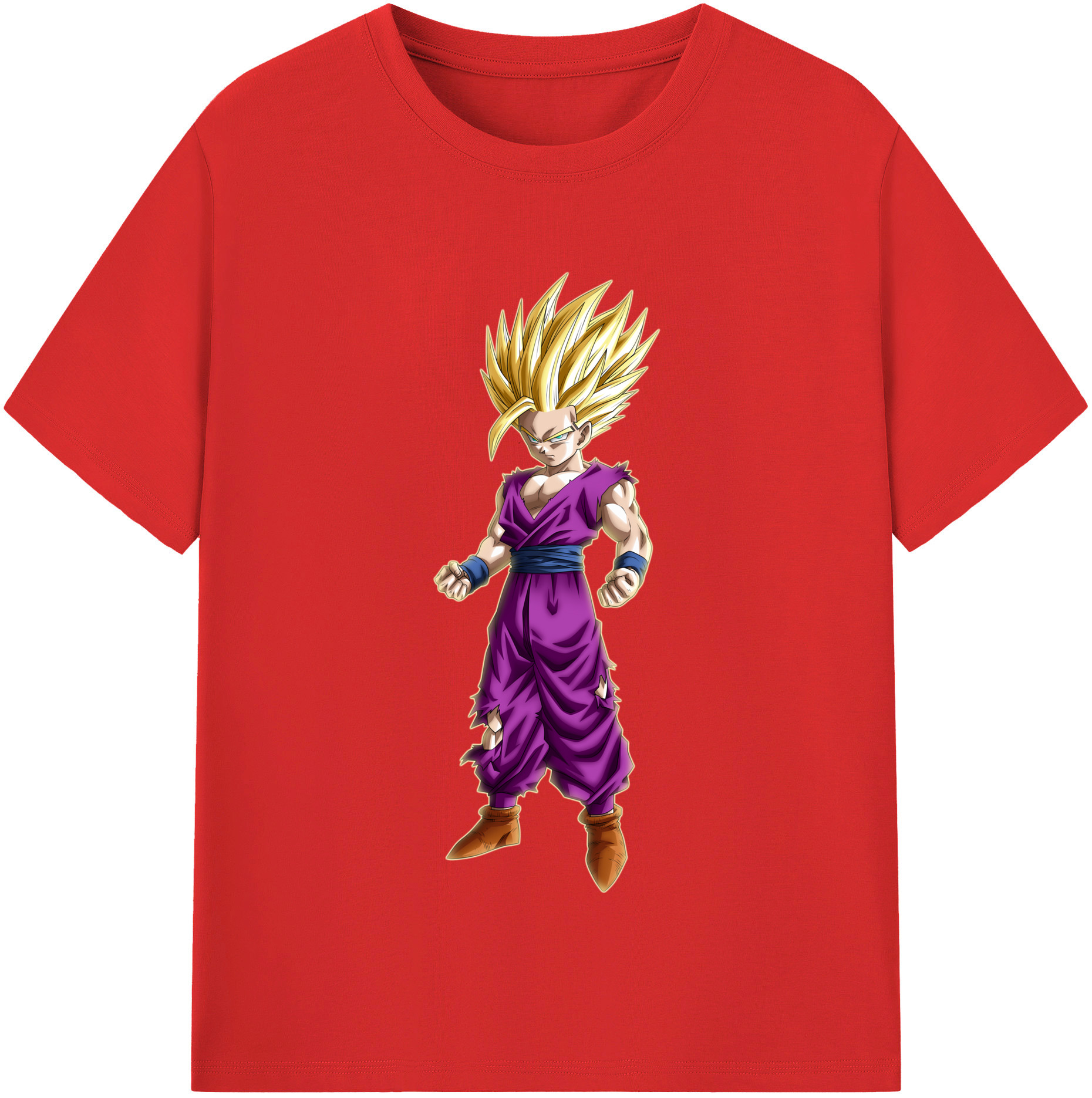 （画像用） ドラゴンボール 孫 悟飯（そんごはん）DRAGON BALL Son Gohan 綿100％半袖Tシャツ（フロントプリント）