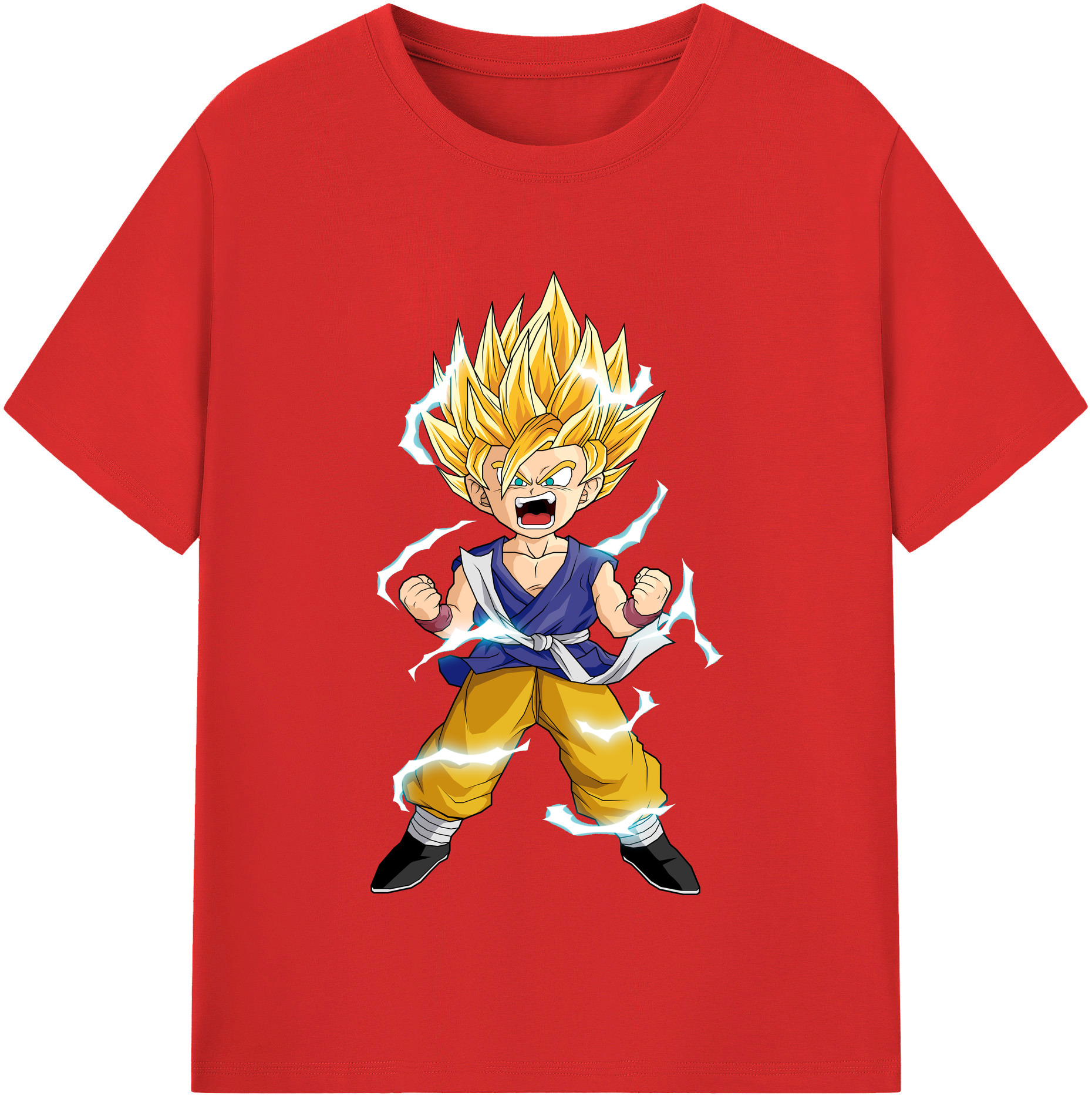 （画像用） ドラゴンボール 孫 悟飯（そんごはん）DRAGON BALL Son Gohan 綿100％半袖Tシャツ（フロントプリント）
