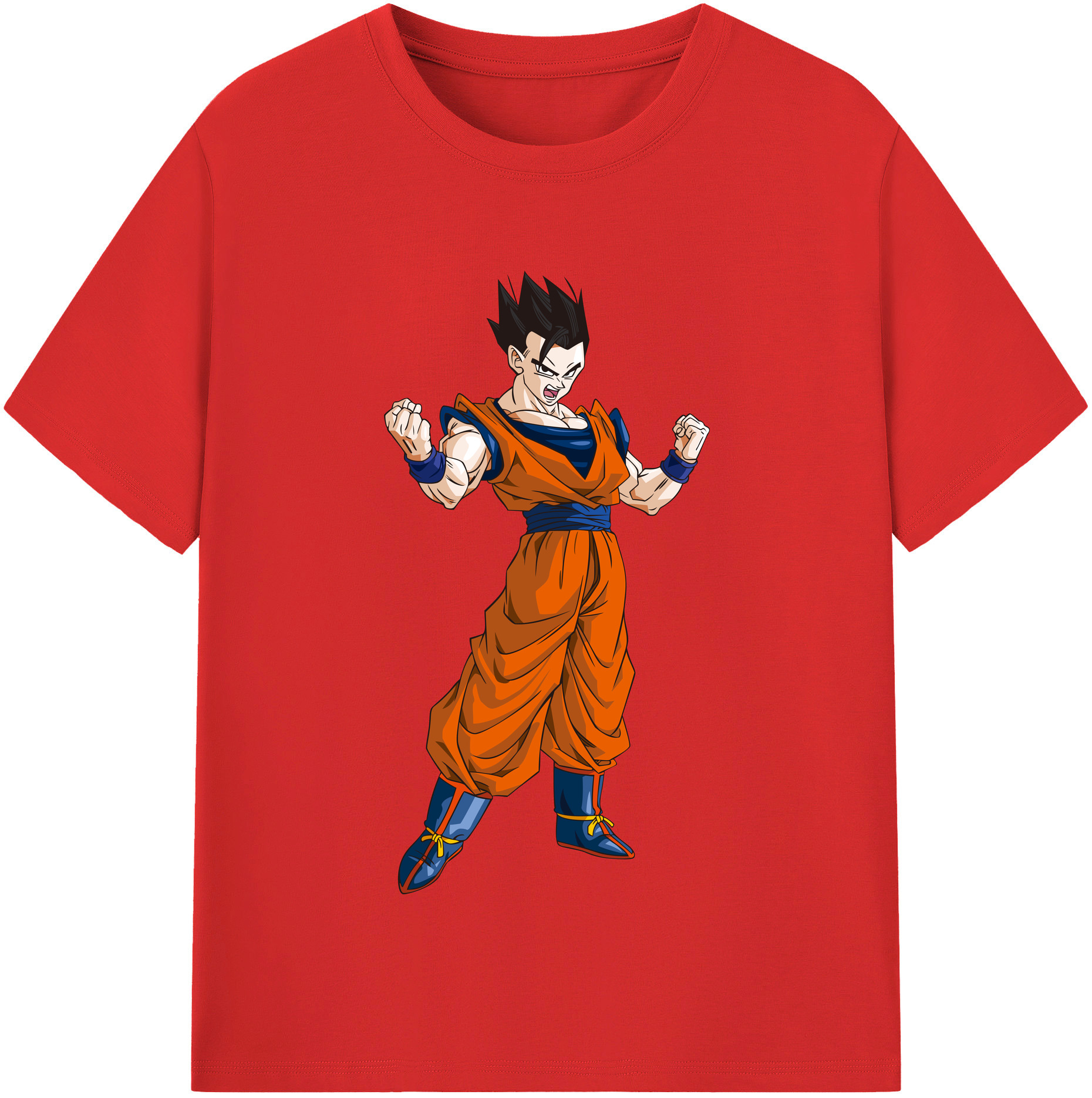 （画像用） ドラゴンボール 孫 悟飯（そんごはん）DRAGON BALL Son Gohan 綿100％半袖Tシャツ（フロントプリント）