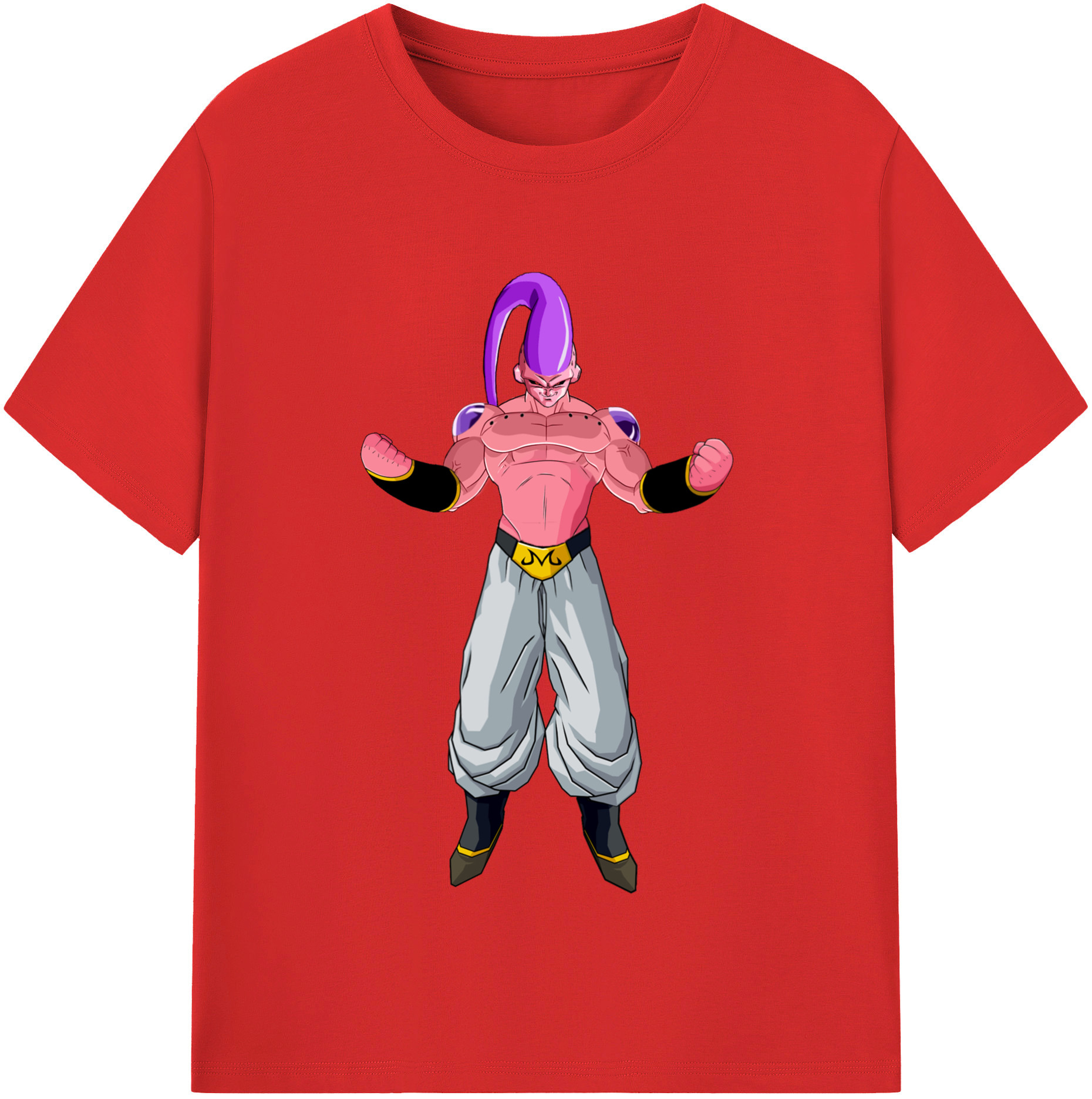 （画像用） ドラゴンボール 魔人ブウ DRAGON BALL Majin Buu 綿100％半袖Tシャツ（フロントプリント）