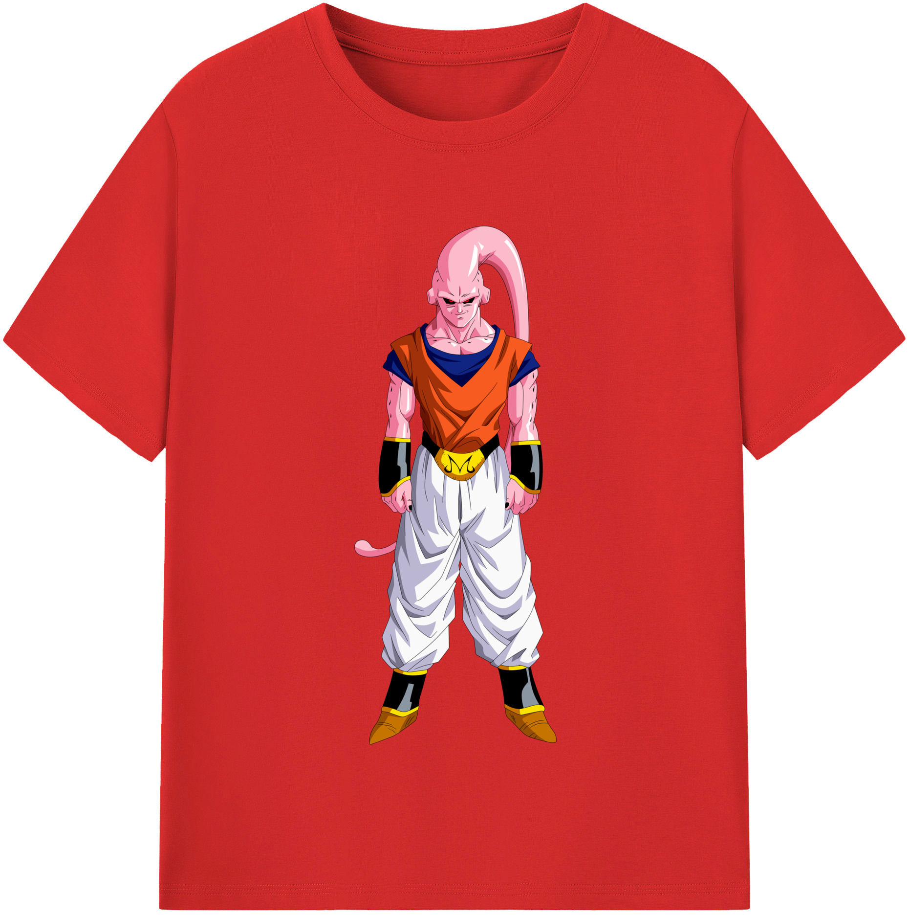 （画像用） ドラゴンボール 魔人ブウ DRAGON BALL Majin Buu 綿100％半袖Tシャツ（フロントプリント）