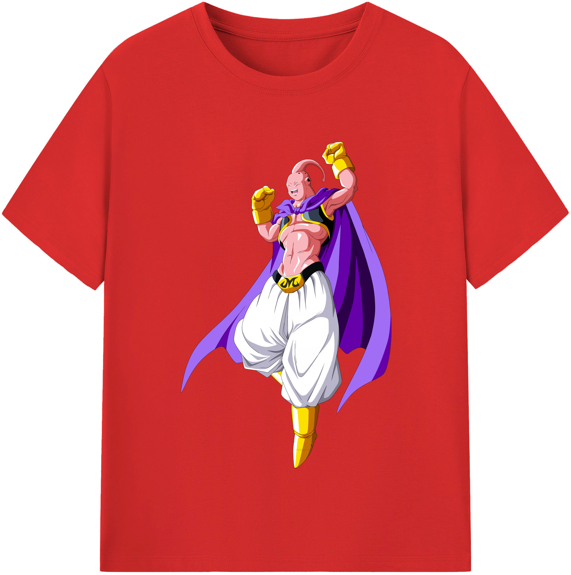 （画像用） ドラゴンボール 魔人ブウ DRAGON BALL Majin Buu 綿100％半袖Tシャツ（フロントプリント）