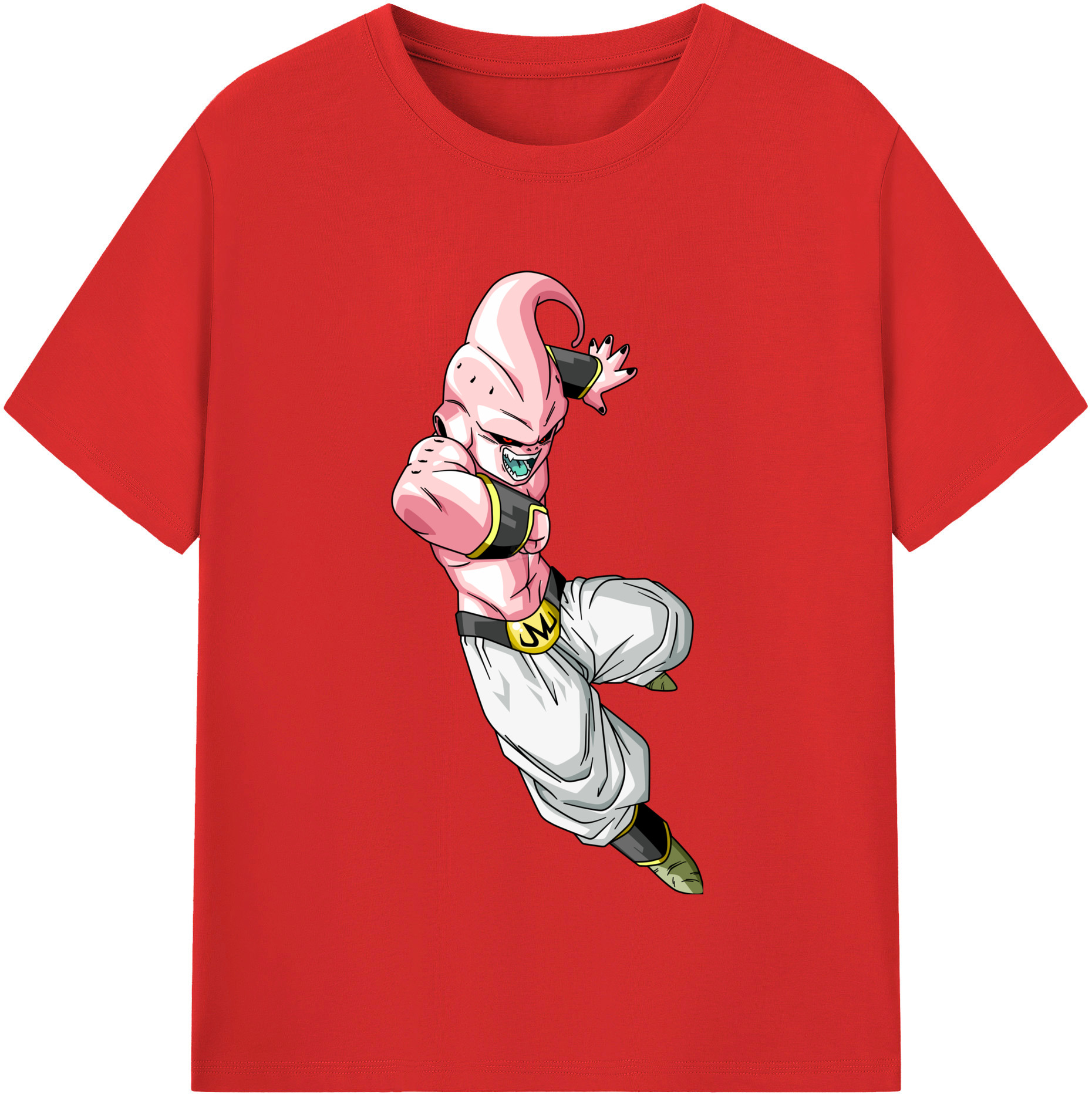 （画像用） ドラゴンボール 魔人ブウ DRAGON BALL Majin Buu 綿100％半袖Tシャツ（フロントプリント）