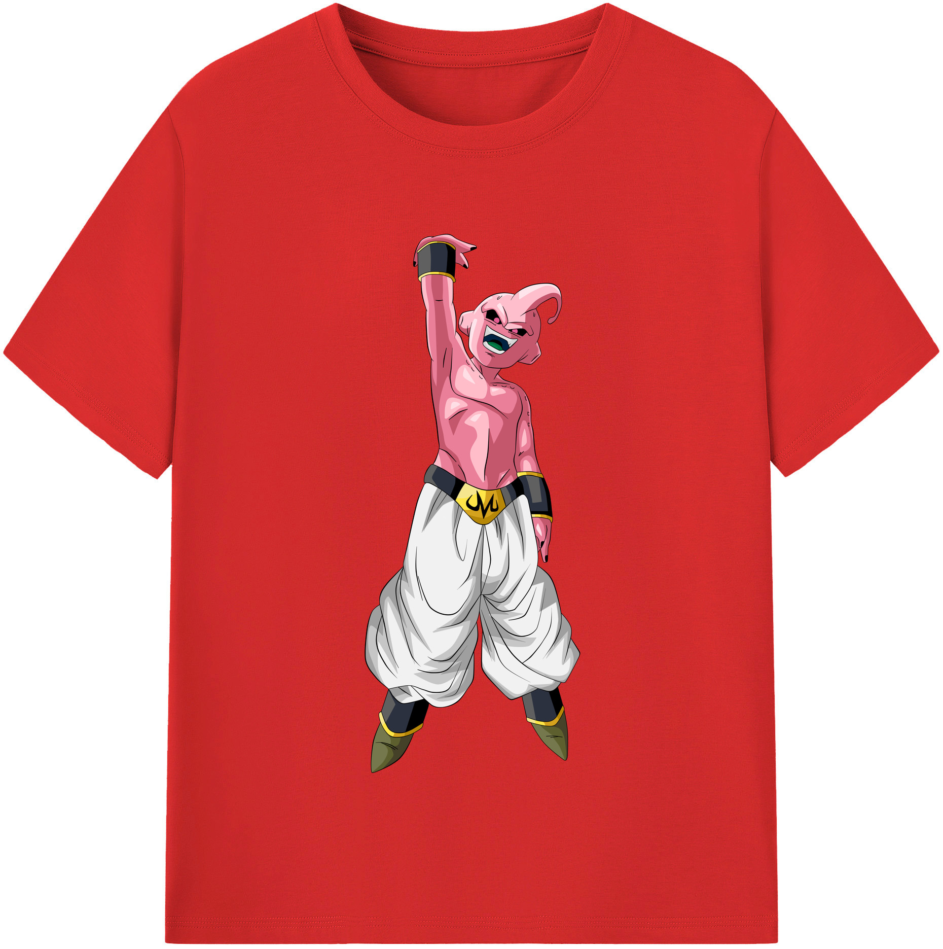 （画像用） ドラゴンボール 魔人ブウ DRAGON BALL Majin Buu 綿100％半袖Tシャツ（フロントプリント）