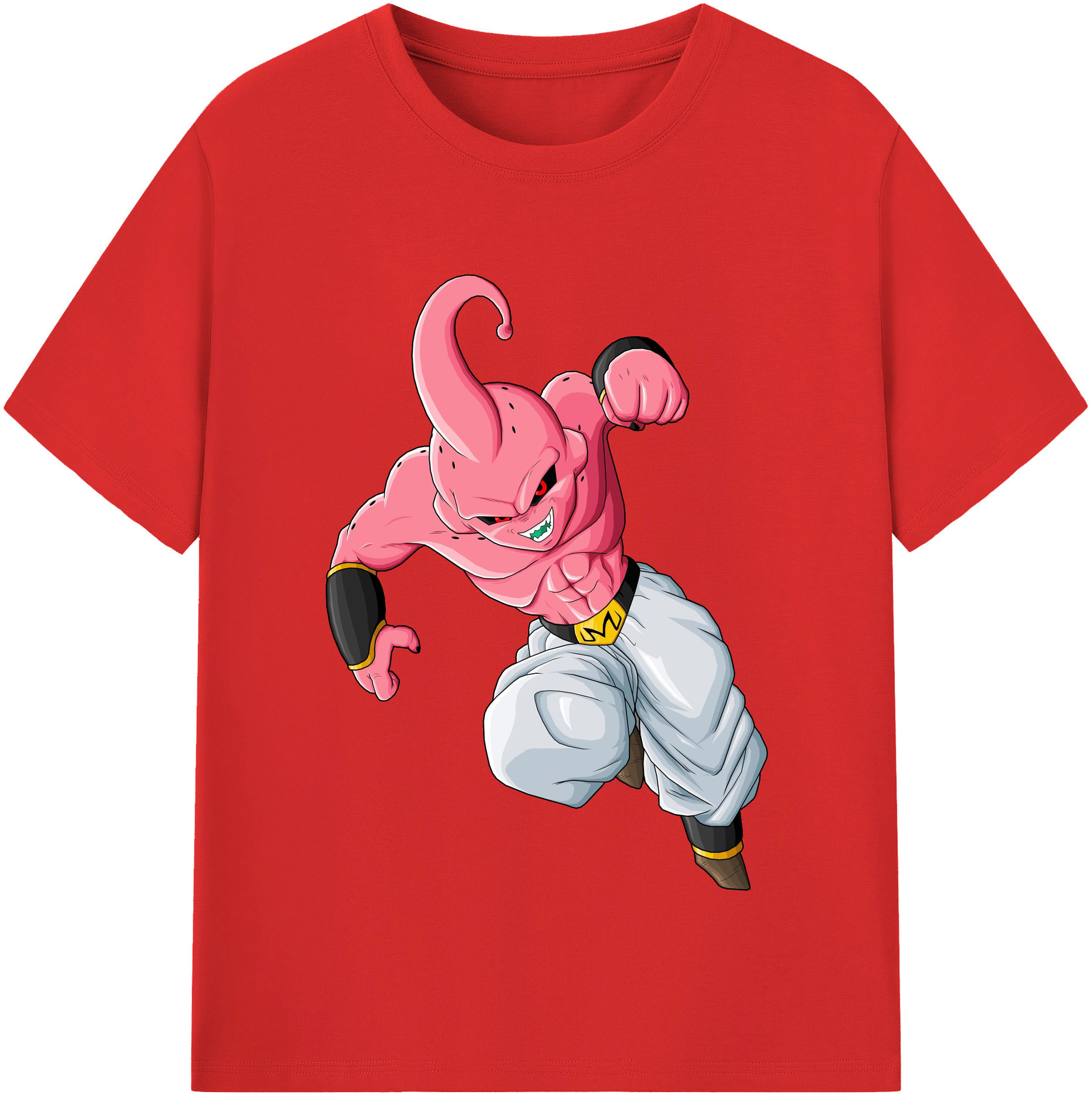 （画像用） ドラゴンボール 魔人ブウ DRAGON BALL Majin Buu 綿100％半袖Tシャツ（フロントプリント）