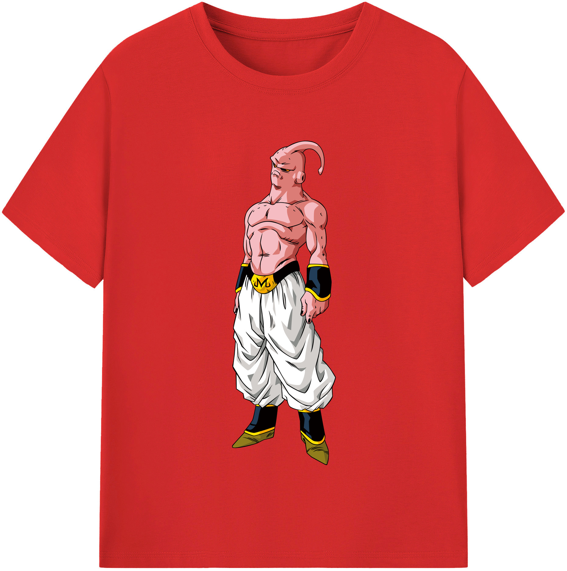 （画像用） ドラゴンボール 魔人ブウ DRAGON BALL Majin Buu 綿100％半袖Tシャツ（フロントプリント）