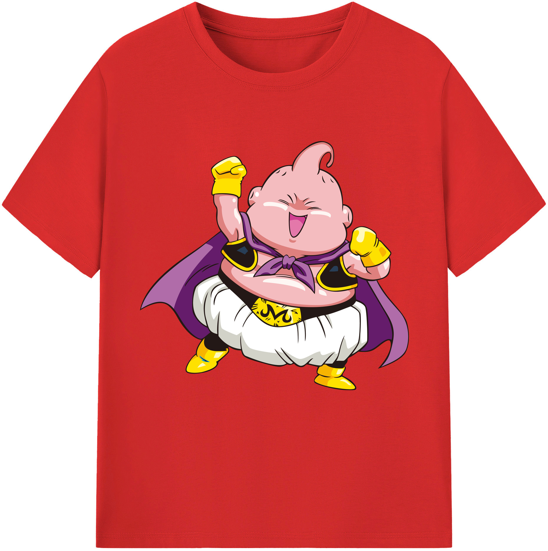 （画像用） ドラゴンボール 魔人ブウ DRAGON BALL Majin Buu 綿100％半袖Tシャツ（フロントプリント）