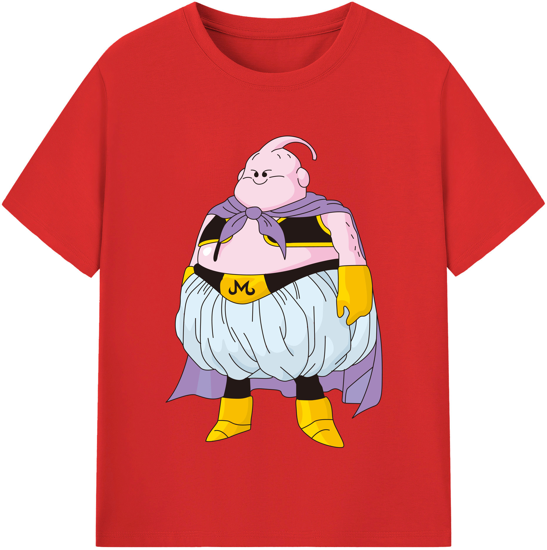 （画像用） ドラゴンボール 魔人ブウ DRAGON BALL Majin Buu 綿100％半袖Tシャツ（フロントプリント）