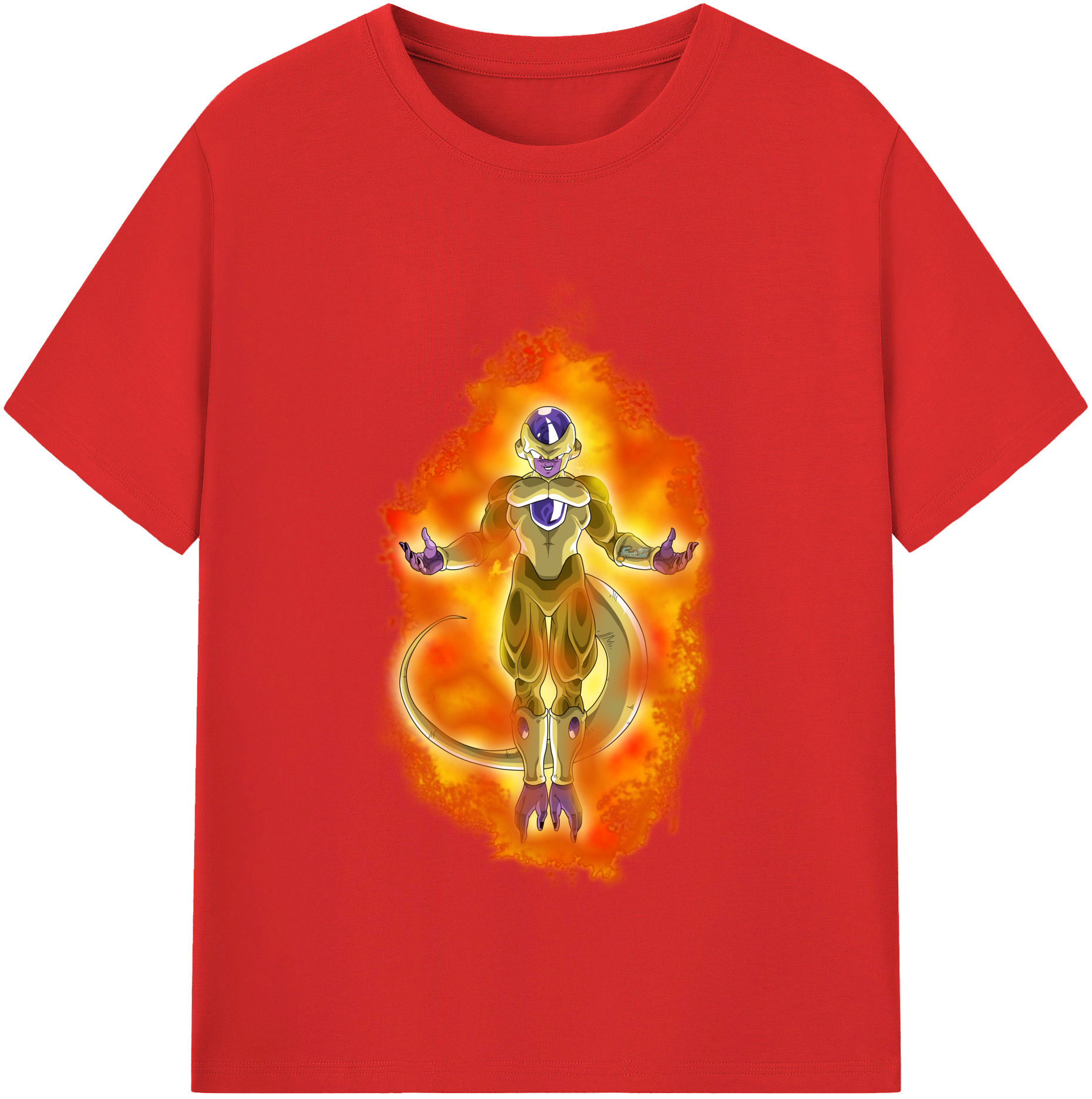 （画像用） ドラゴンボール フリーザ DRAGON BALL Frieza 綿100％半袖Tシャツ（フロントプリント）