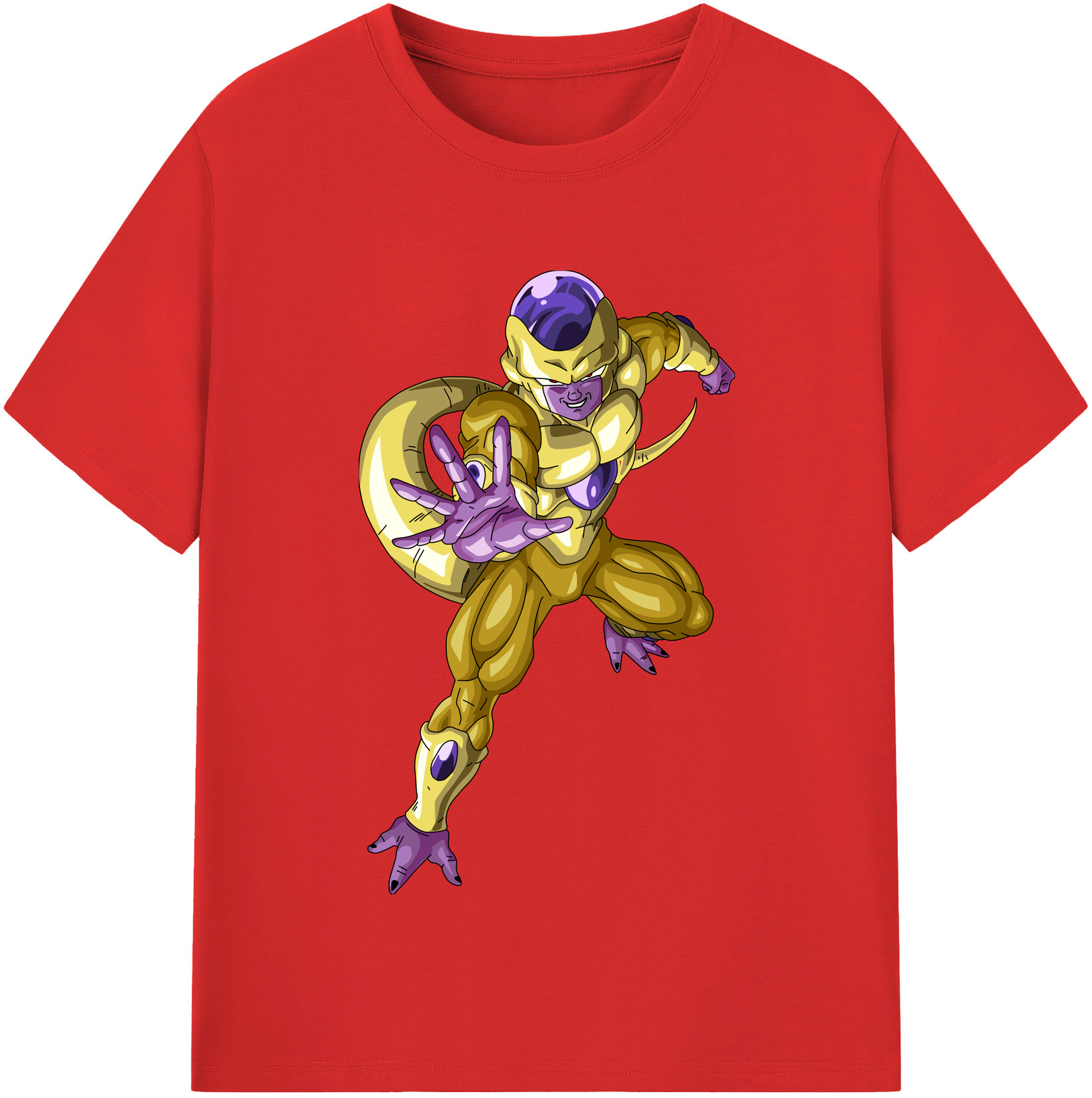 （画像用） ドラゴンボール フリーザ DRAGON BALL Frieza 綿100％半袖Tシャツ（フロントプリント）