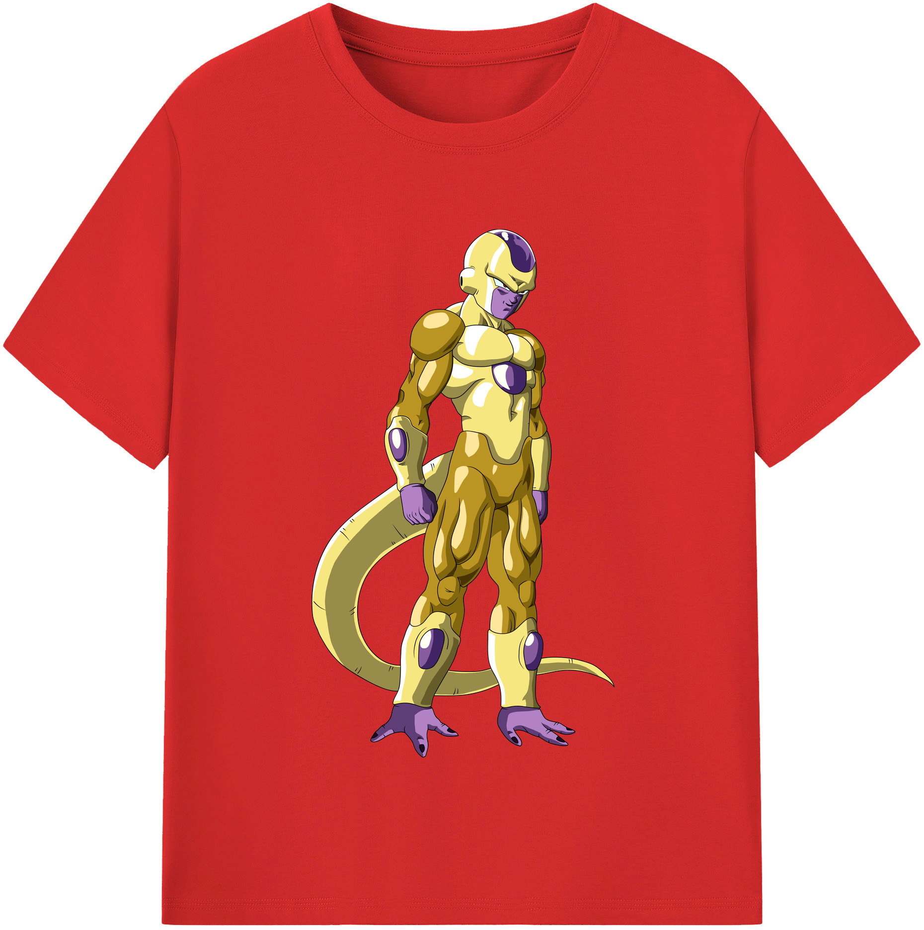 （画像用） ドラゴンボール フリーザ DRAGON BALL Frieza 綿100％半袖Tシャツ（フロントプリント）