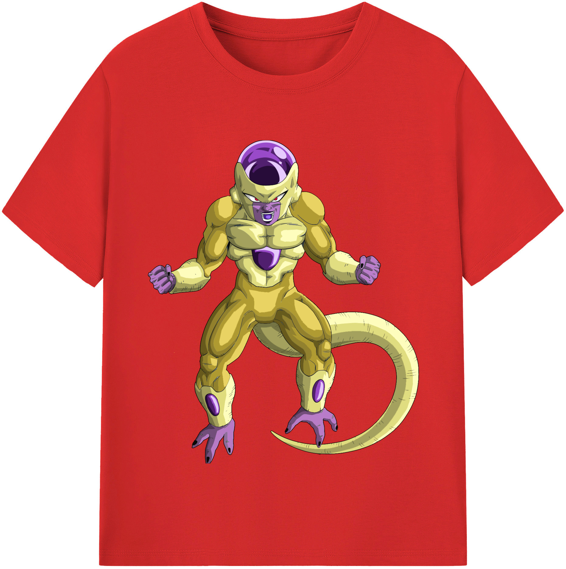 （画像用） ドラゴンボール フリーザ DRAGON BALL Frieza 綿100％半袖Tシャツ（フロントプリント）