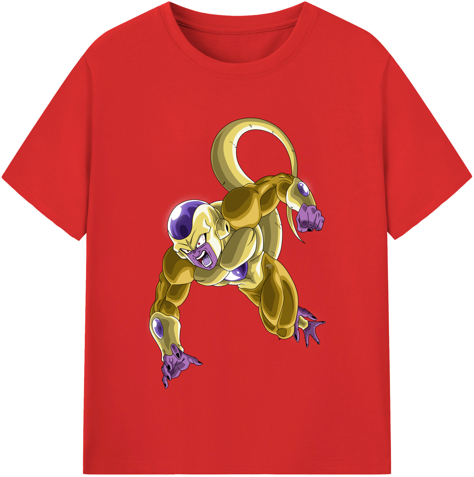 （画像用） ドラゴンボール フリーザ DRAGON BALL Frieza 綿100％半袖Tシャツ（フロントプリント）