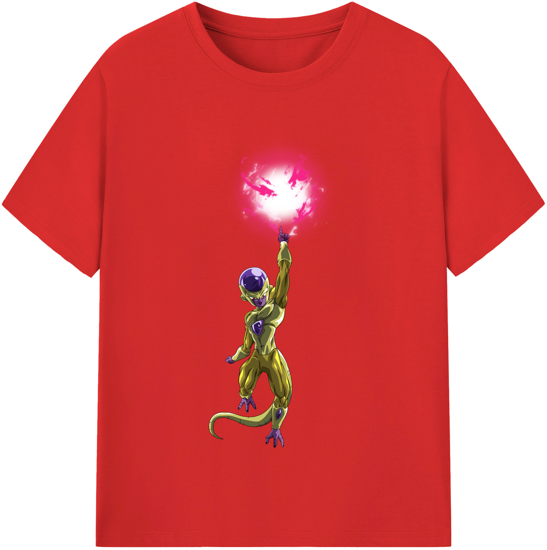 （画像用） ドラゴンボール フリーザ DRAGON BALL Frieza 綿100％半袖Tシャツ（フロントプリント）