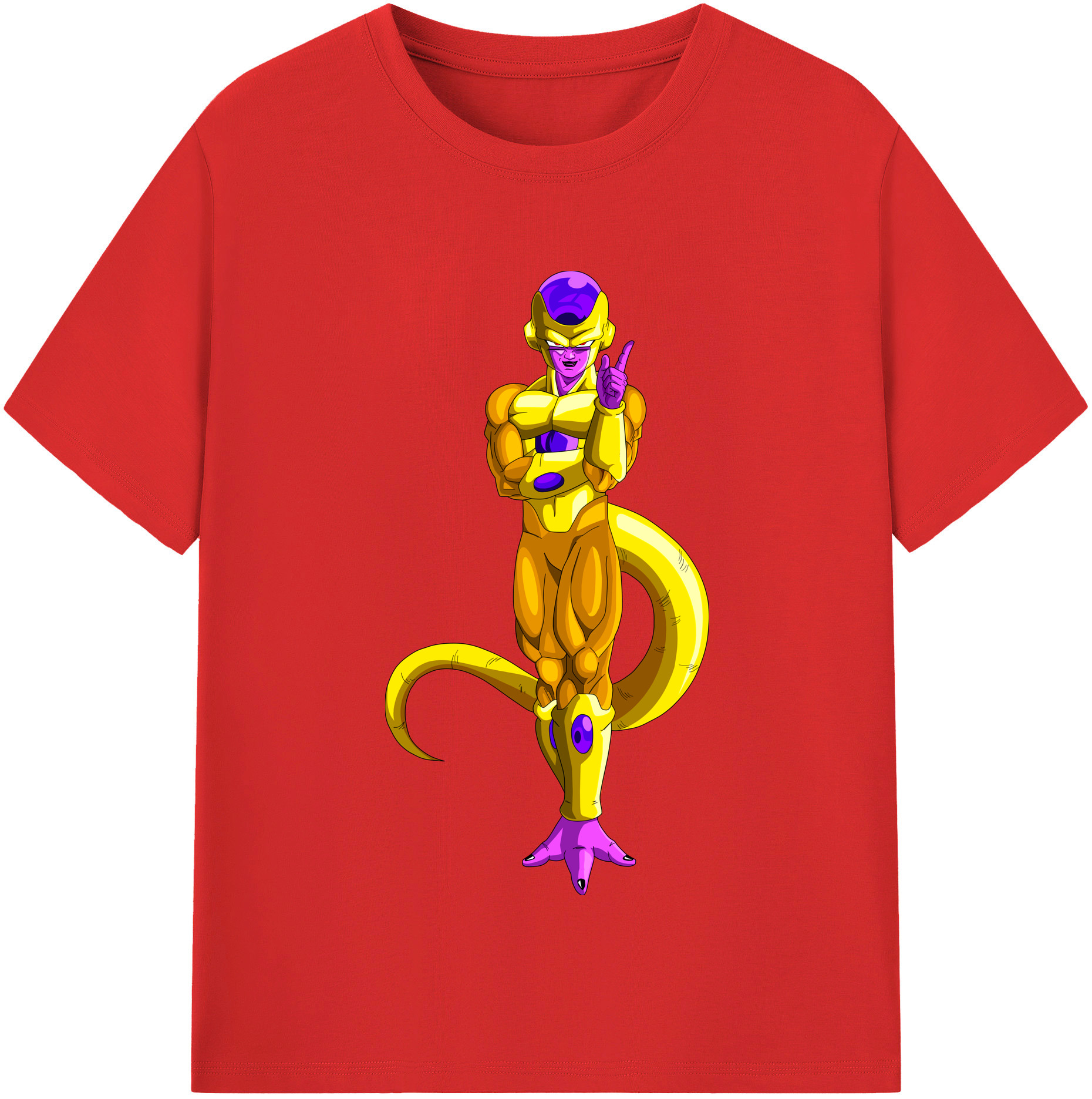 （画像用） ドラゴンボール フリーザ DRAGON BALL Frieza 綿100％半袖Tシャツ（フロントプリント）