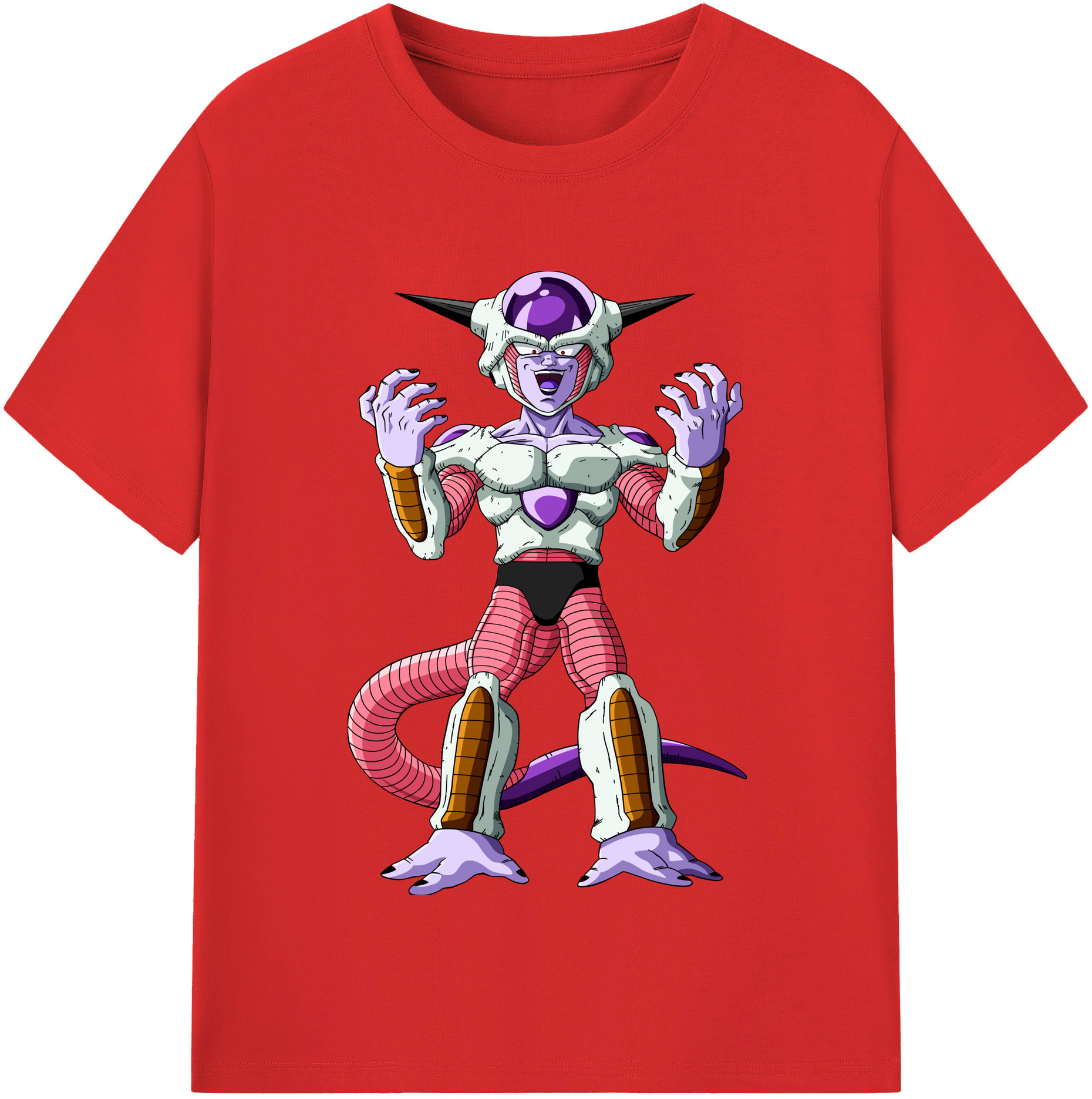 （画像用） ドラゴンボール フリーザ DRAGON BALL Frieza 綿100％半袖Tシャツ（フロントプリント）
