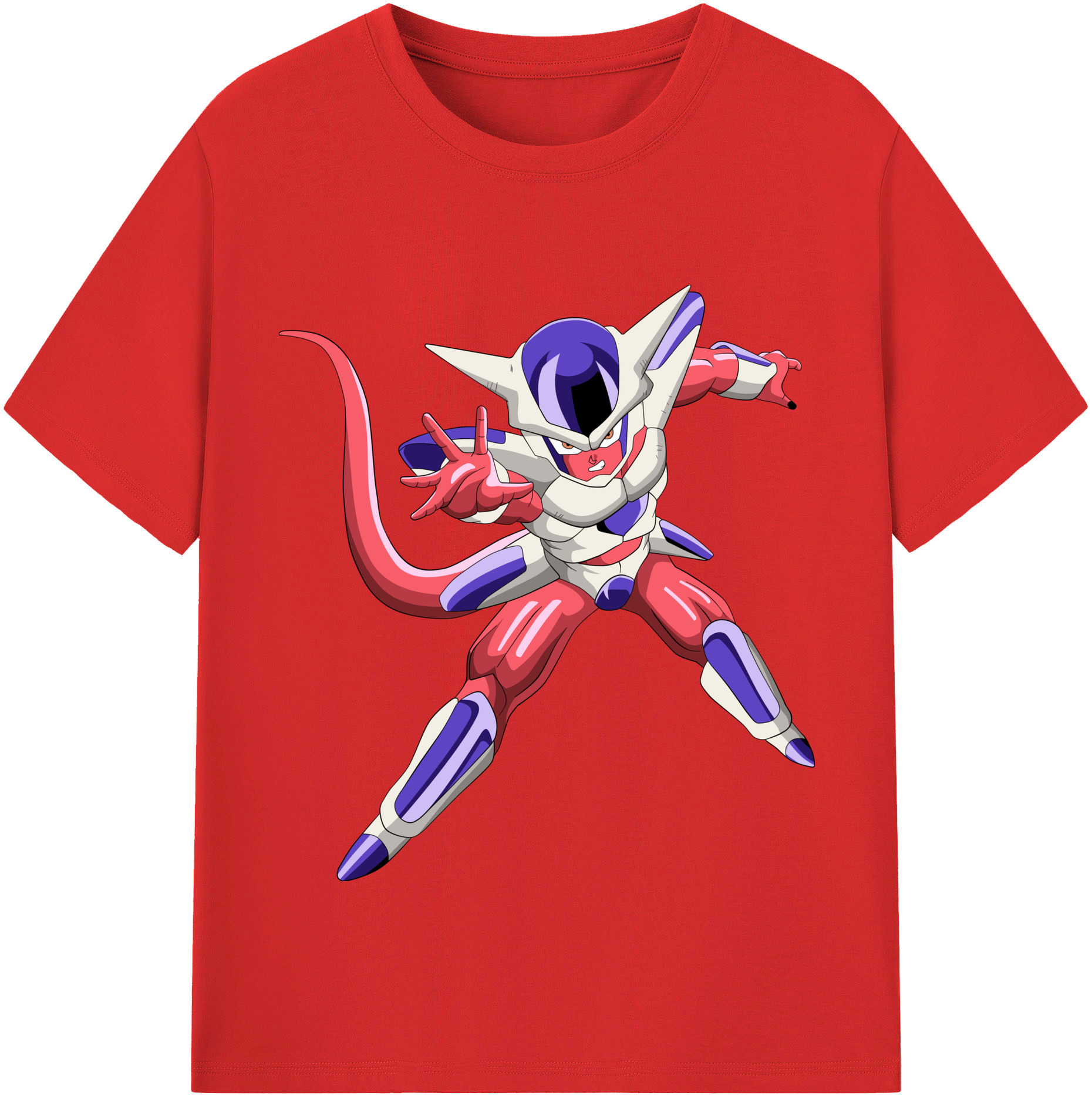（画像用） ドラゴンボール フリーザ DRAGON BALL Frieza 綿100％半袖Tシャツ（フロントプリント）