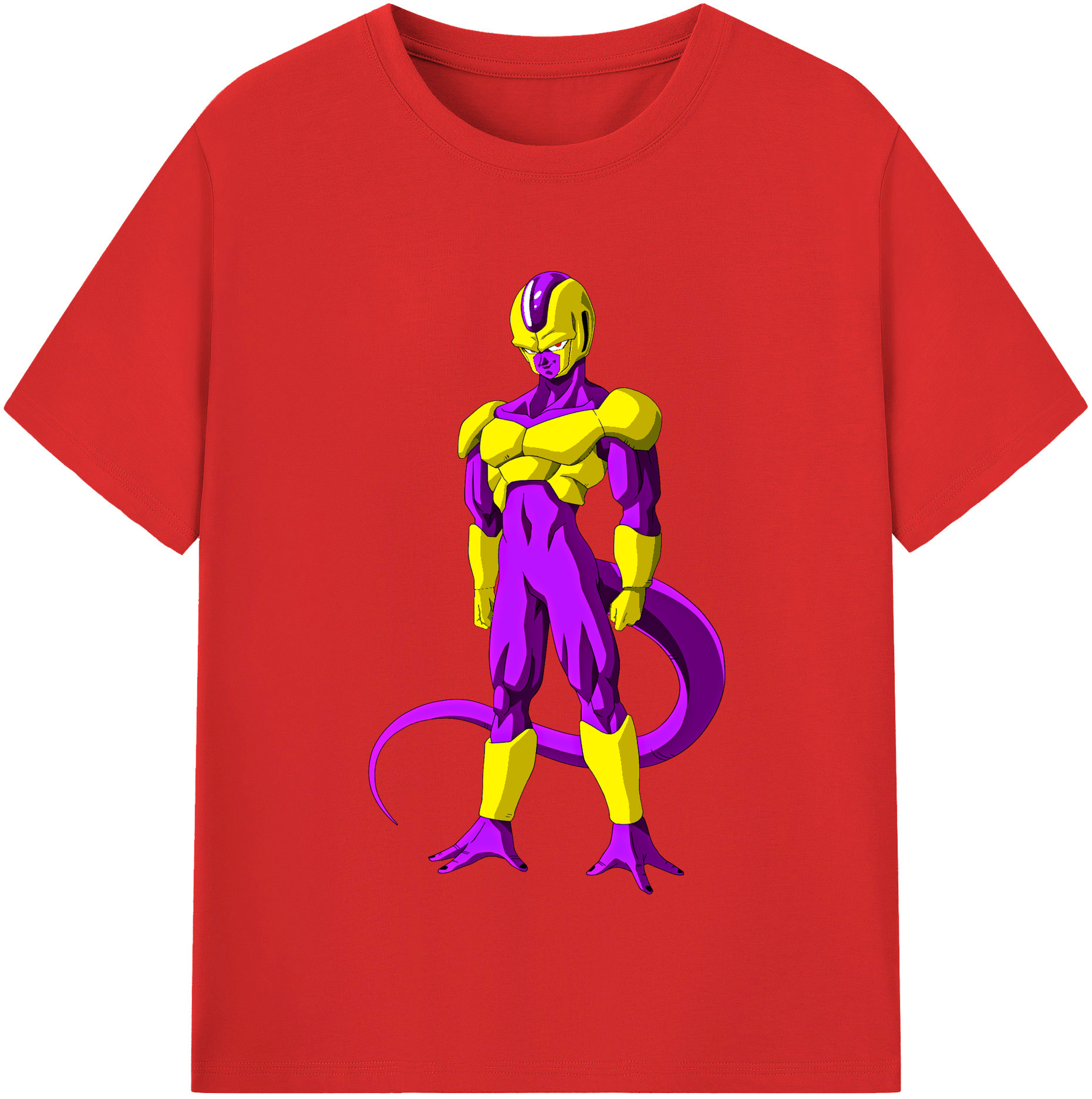 （画像用） ドラゴンボール フリーザ DRAGON BALL Frieza 綿100％半袖Tシャツ（フロントプリント）