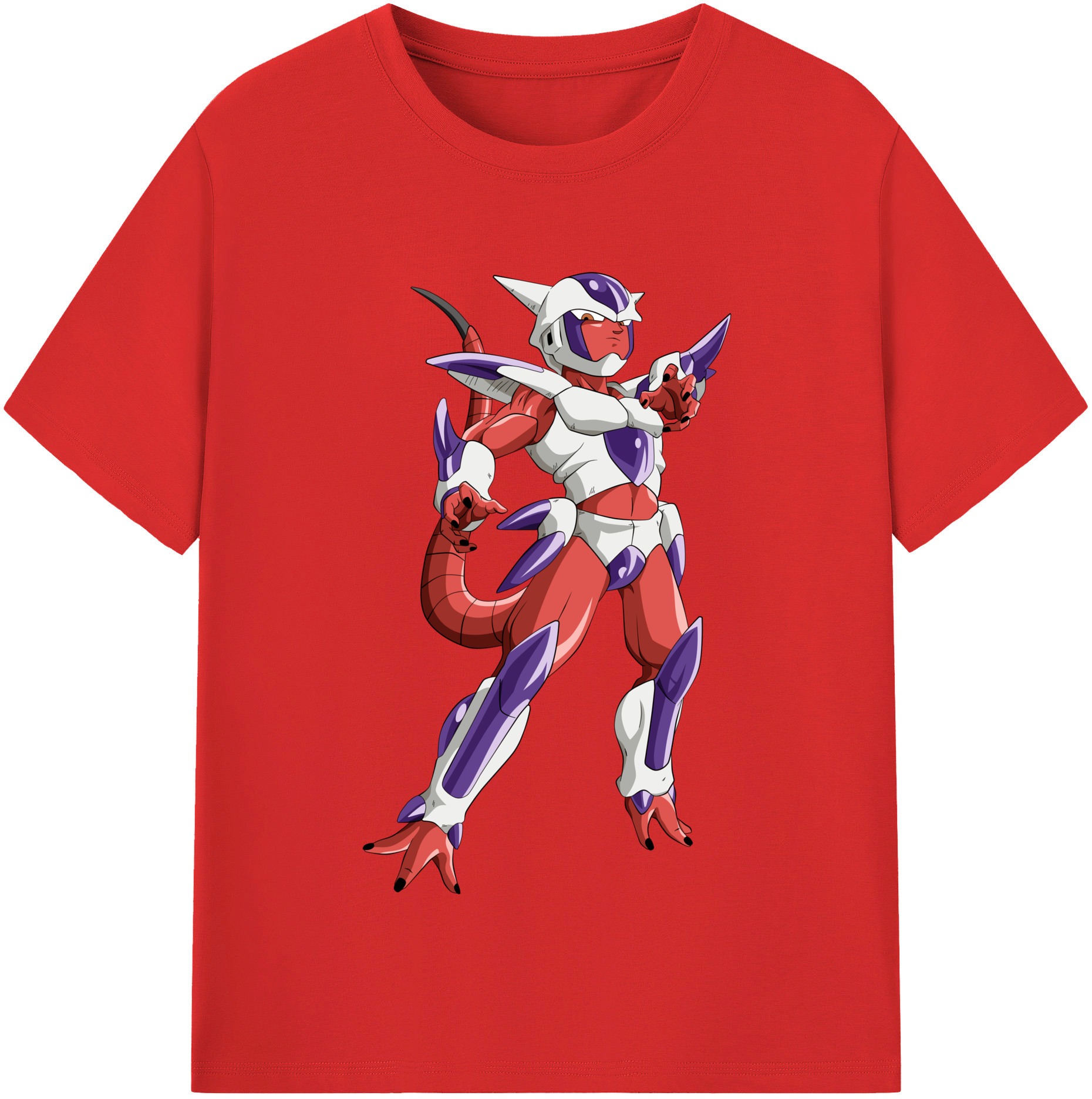 （画像用） ドラゴンボール フリーザ DRAGON BALL Frieza 綿100％半袖Tシャツ（フロントプリント）