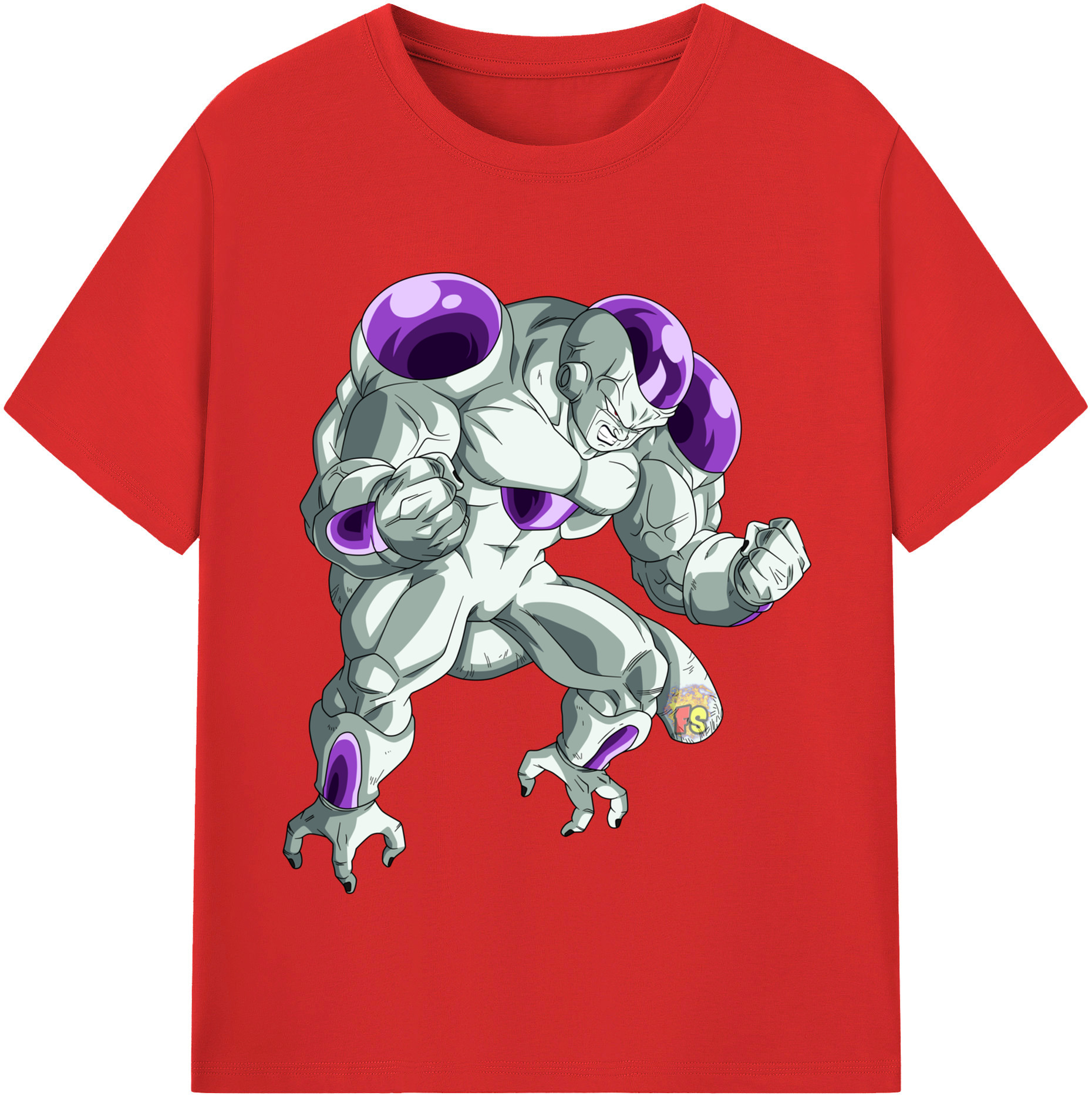 （画像用） ドラゴンボール フリーザ DRAGON BALL Frieza 綿100％半袖Tシャツ（フロントプリント）