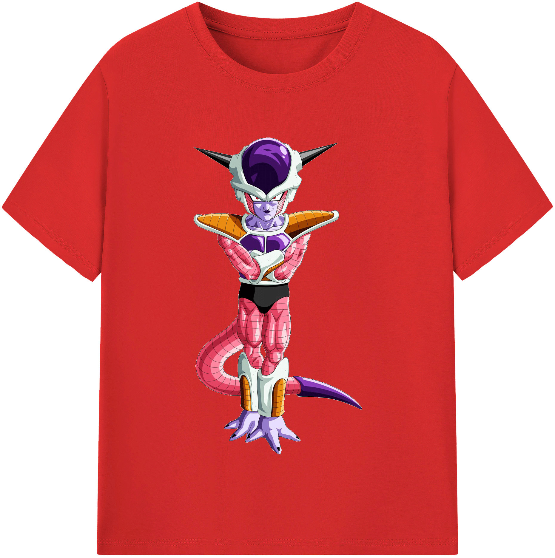 （画像用） ドラゴンボール フリーザ DRAGON BALL Frieza 綿100％半袖Tシャツ（フロントプリント）