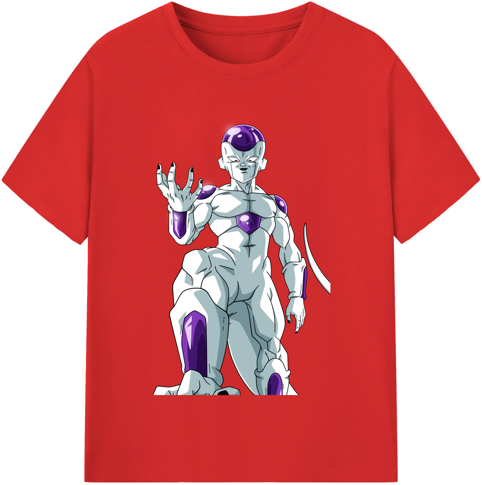 （画像用） ドラゴンボール フリーザ DRAGON BALL Frieza 綿100％半袖Tシャツ（フロントプリント）