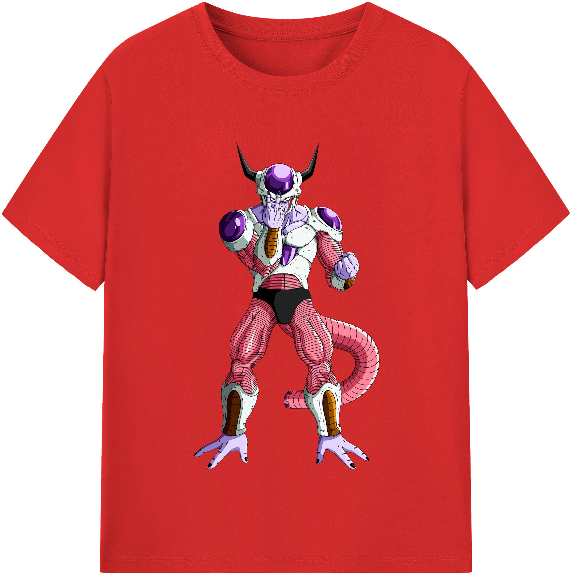 （画像用） ドラゴンボール フリーザ DRAGON BALL Frieza 綿100％半袖Tシャツ（フロントプリント）