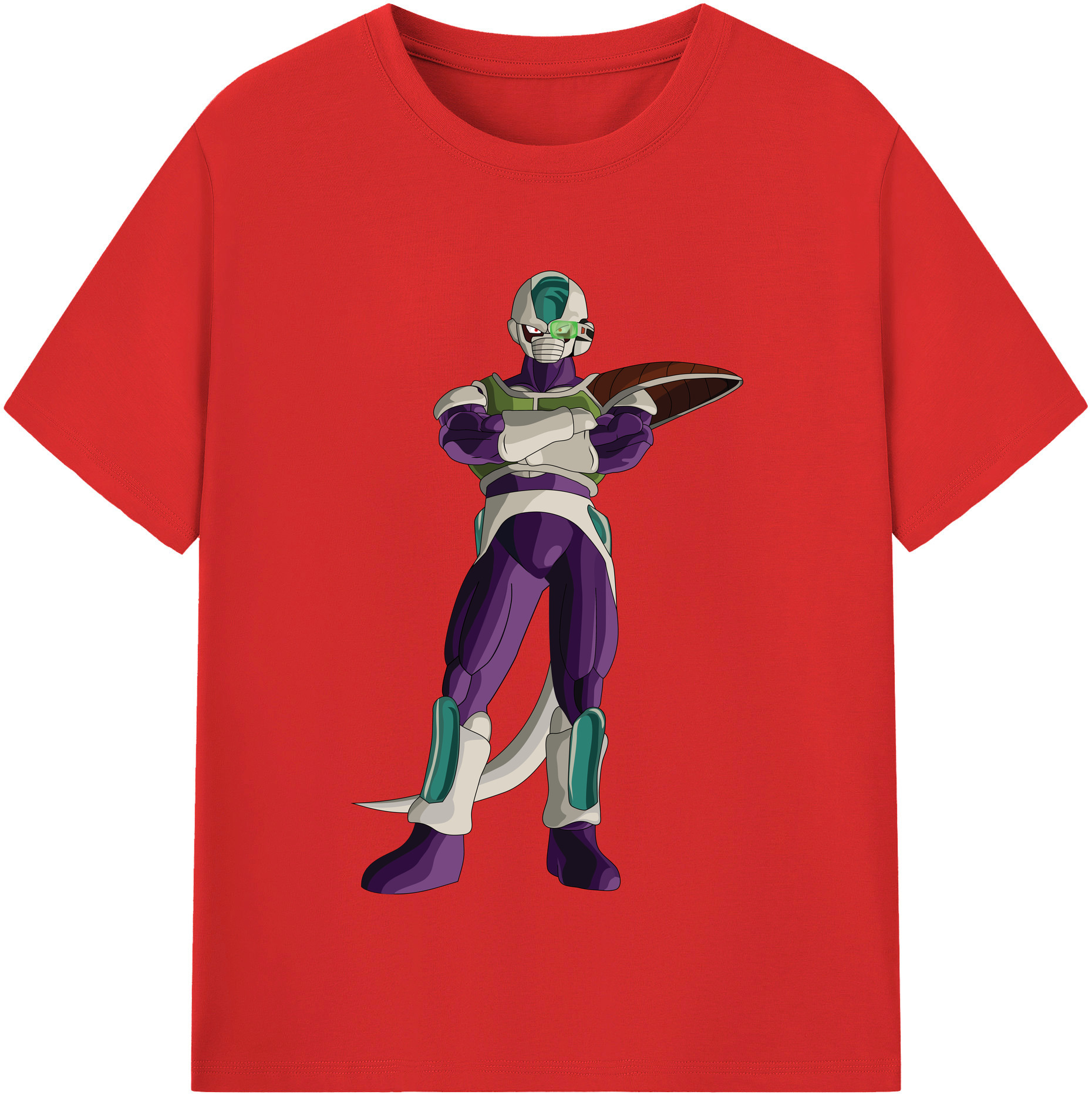（画像用） ドラゴンボール フリーザ DRAGON BALL Frieza 綿100％半袖Tシャツ（フロントプリント）